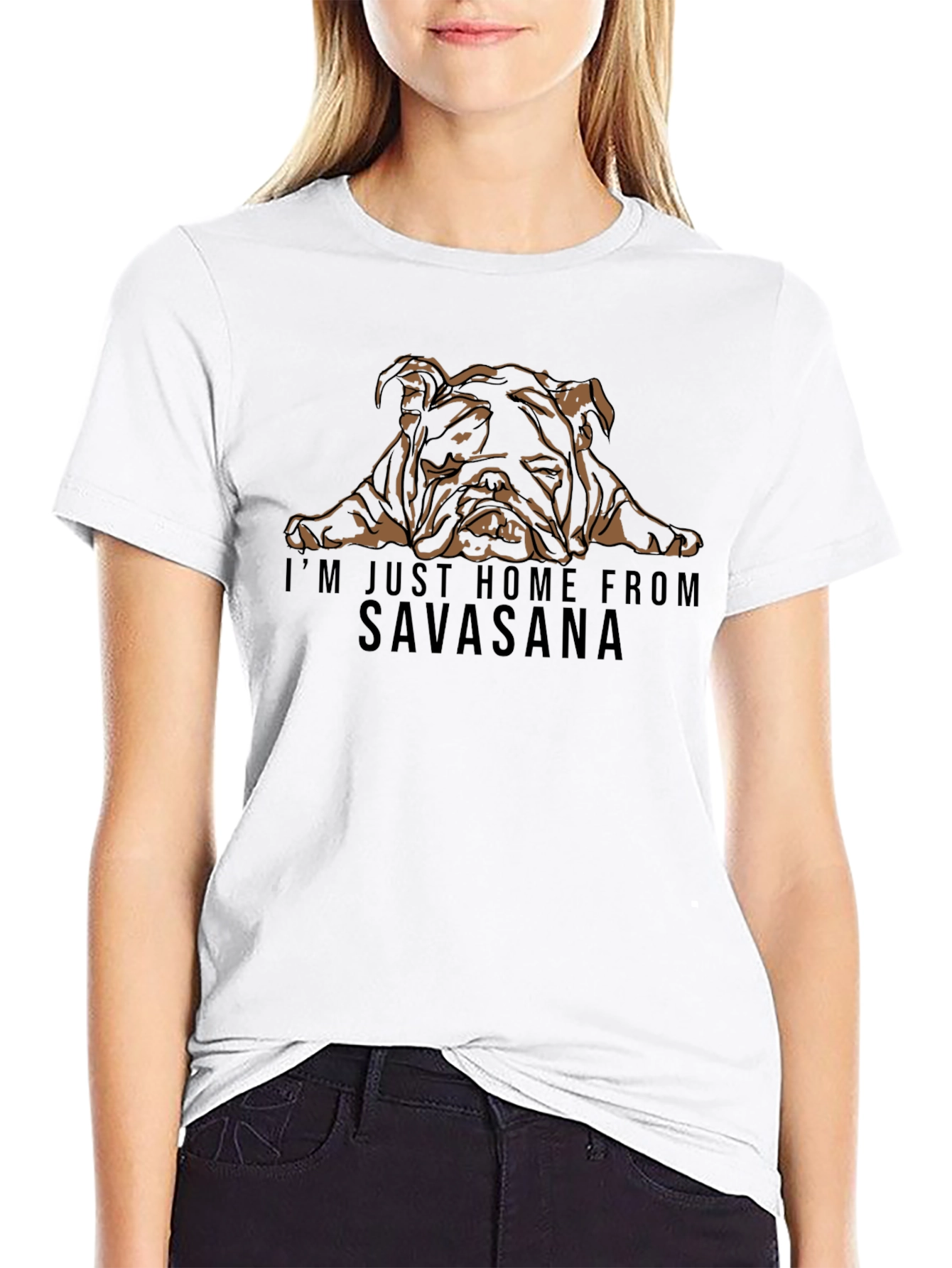 Savasana Bulldog Graphic Tee