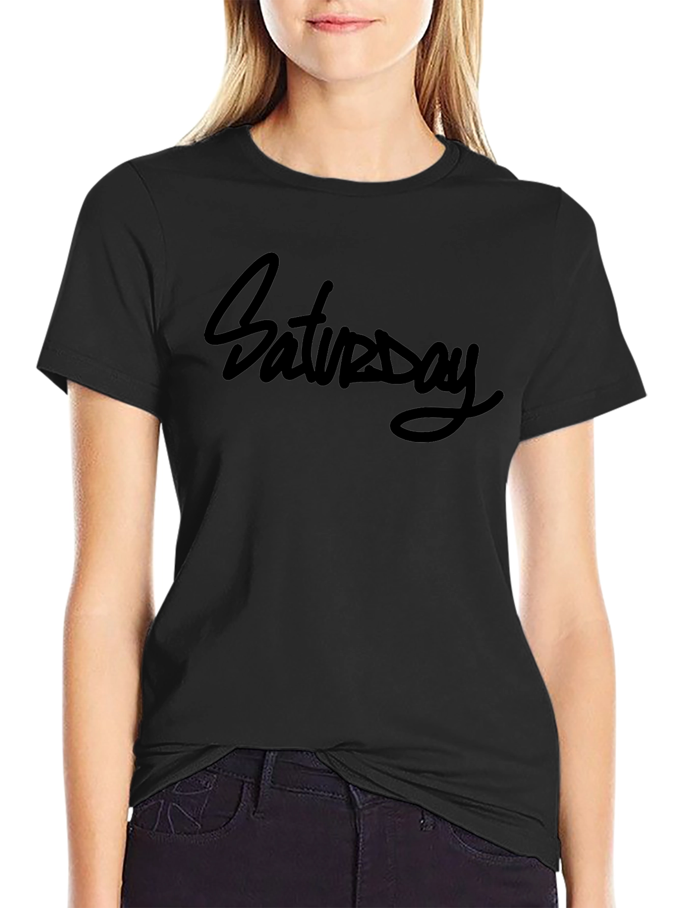 Saturday Graphic Print Tee - Everyday Casual Wear