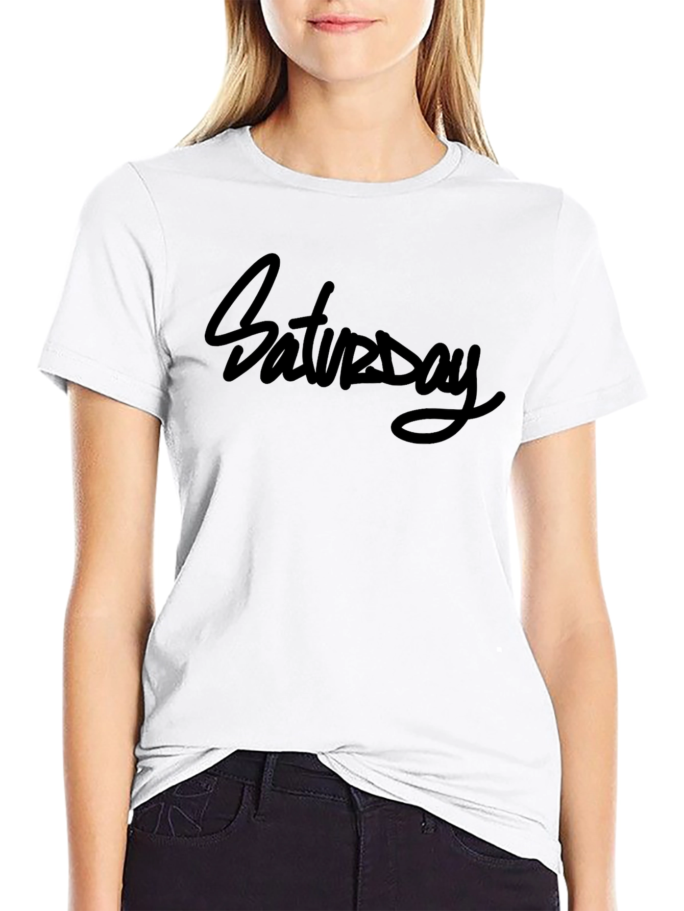 Saturday Graphic Print Tee - Everyday Casual Wear