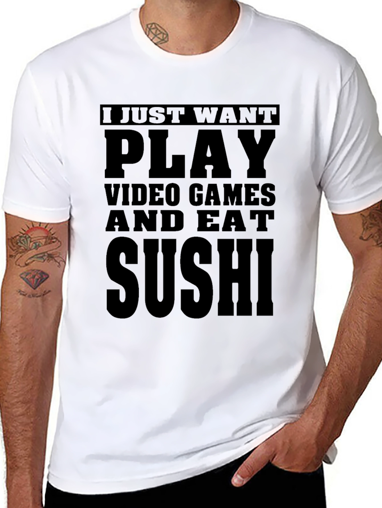 Play Video Games and Eat Sushi T-Shirt