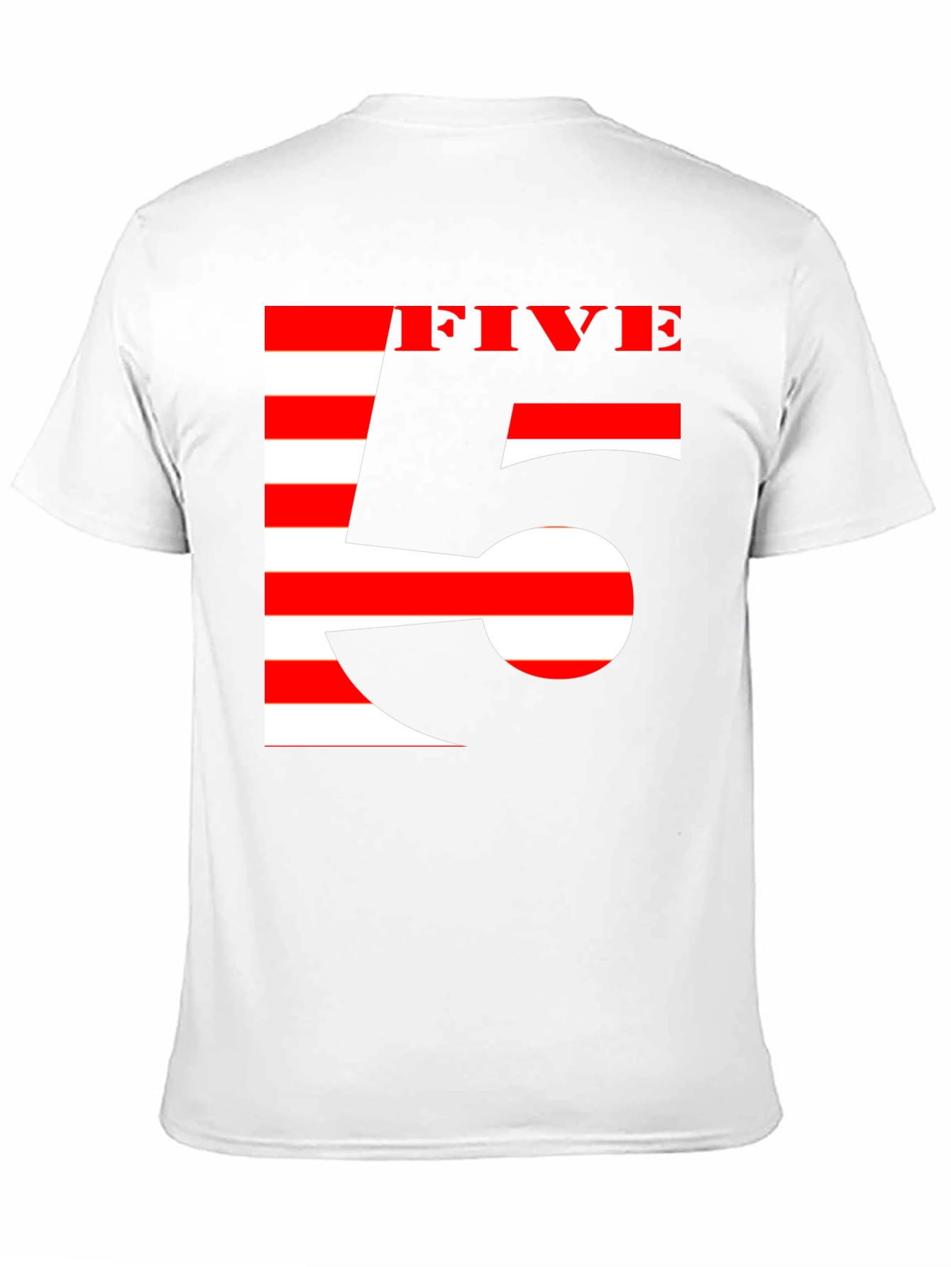 Stripped Five Graphic Tee - Black