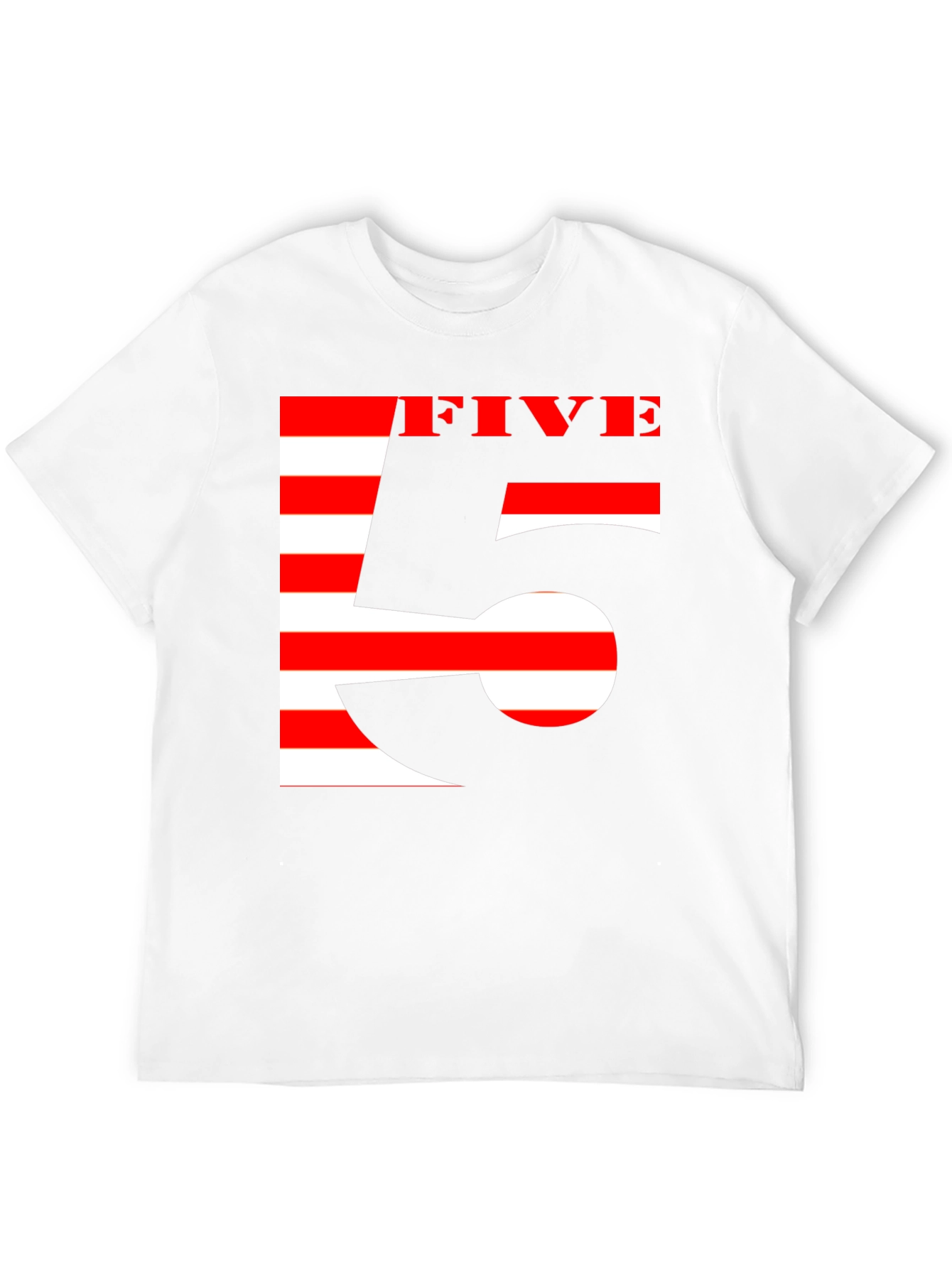 Stripped Five Graphic Tee - Black