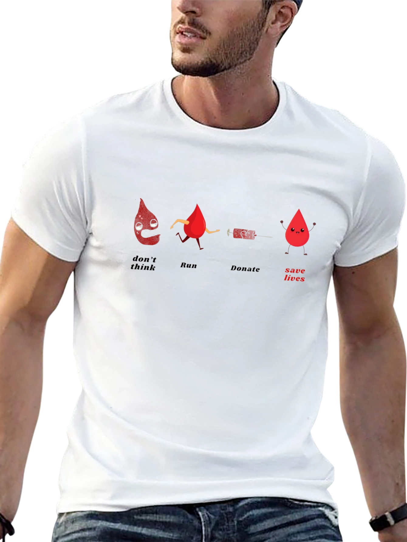 Donate Blood Graphic T-Shirt - Save Lives