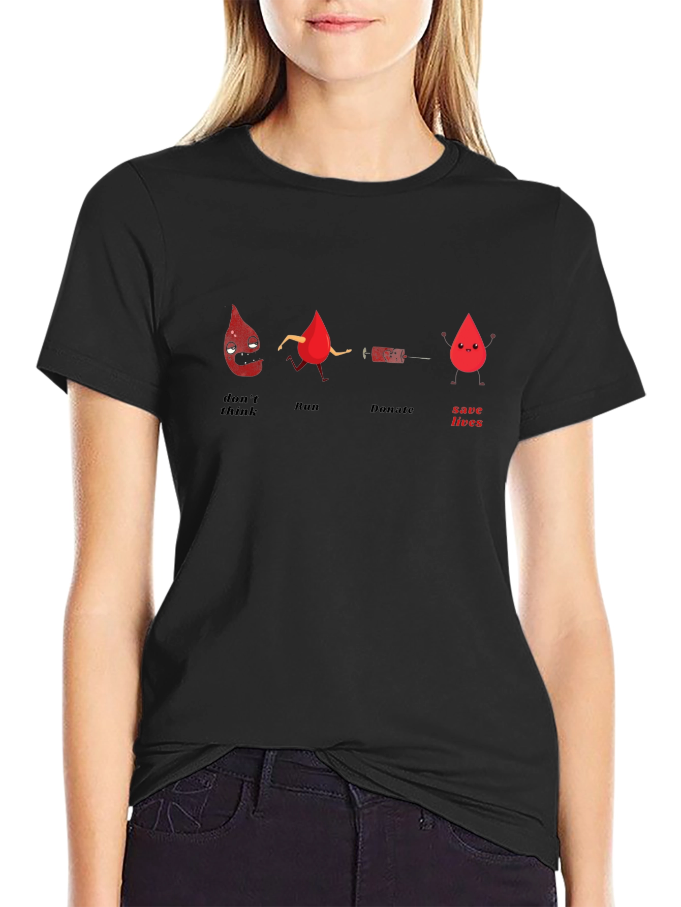 Donate Blood Graphic T-Shirt - Save Lives