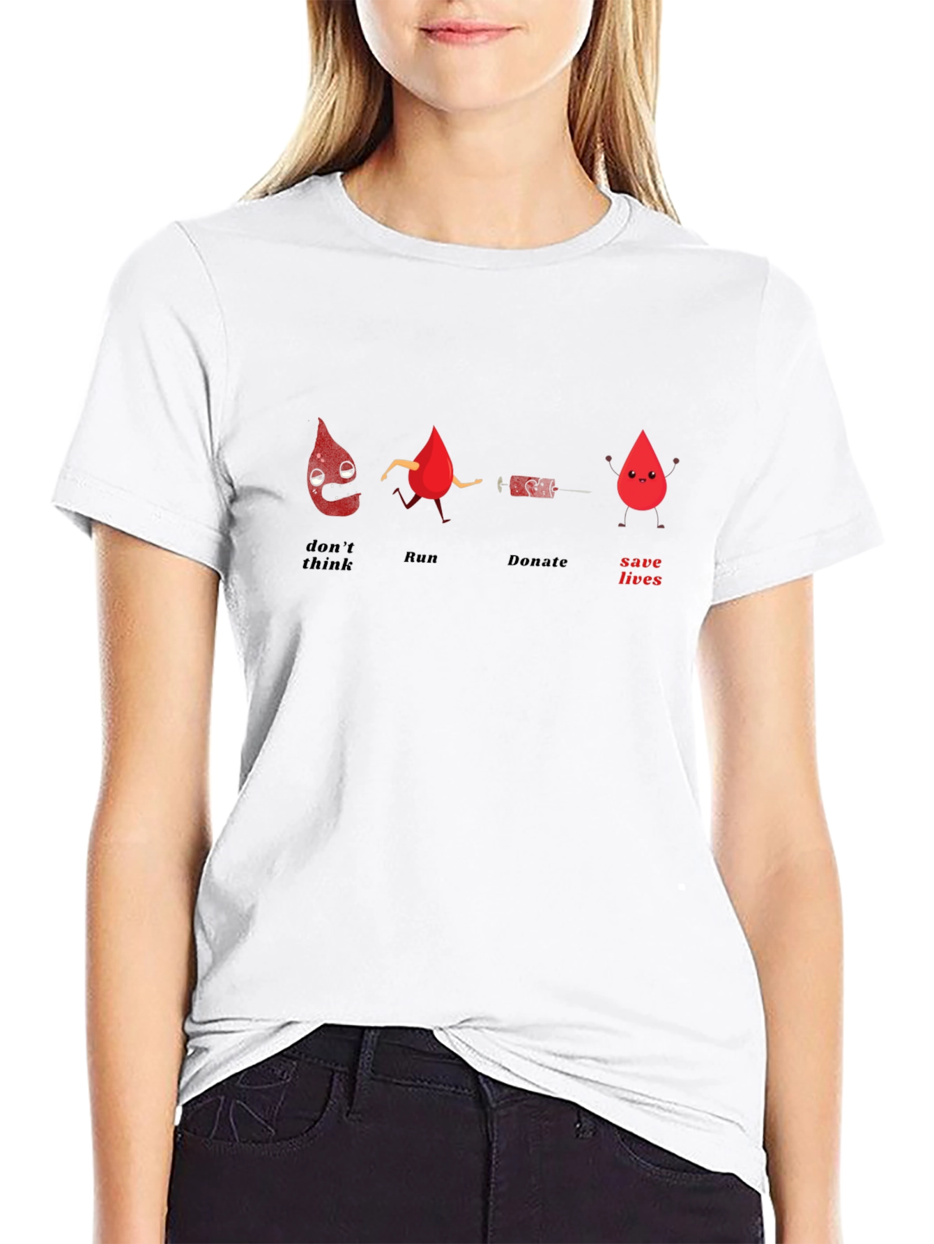 Donate Blood Graphic T-Shirt - Save Lives