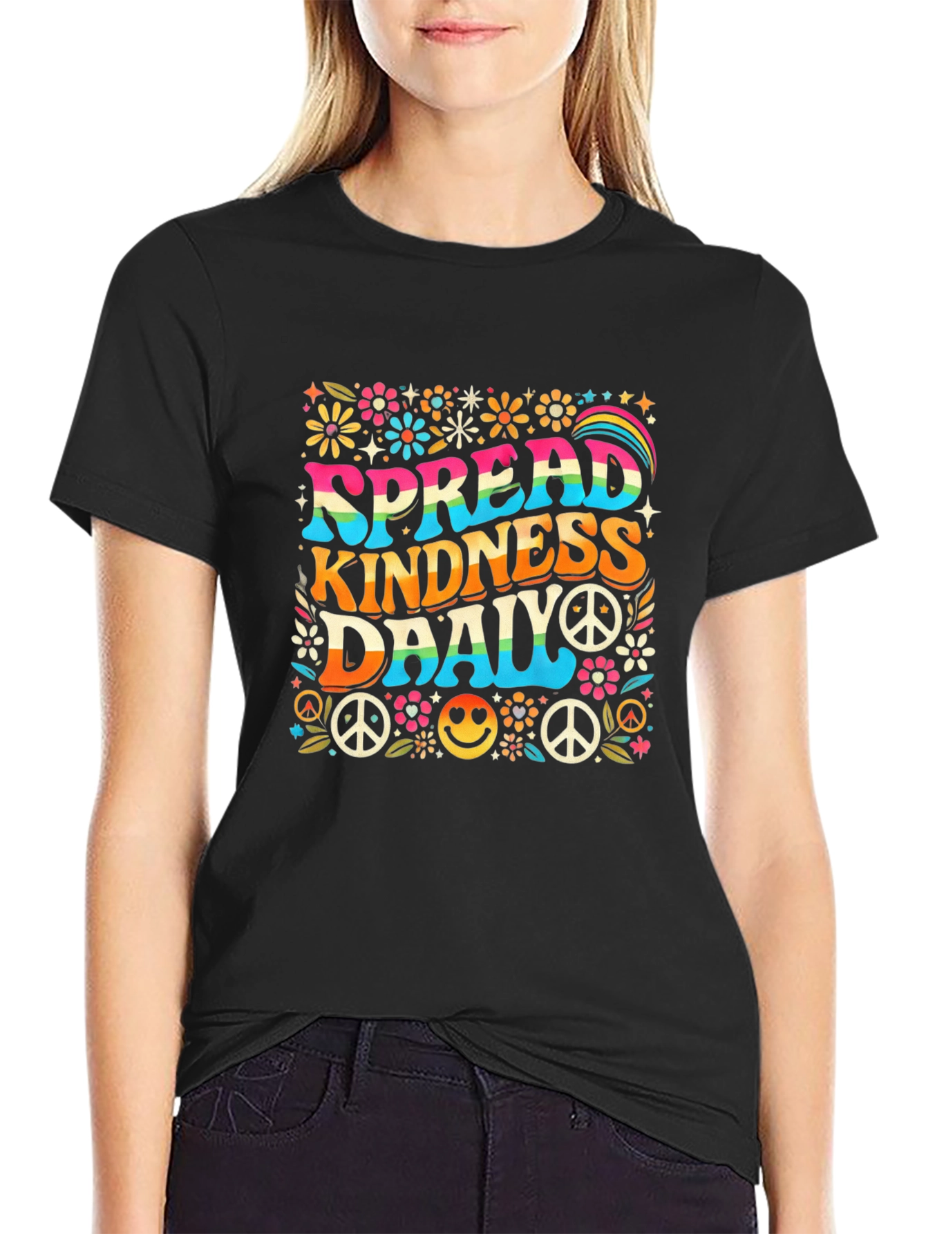 Spread Kindness Daily Graphic T-Shirt