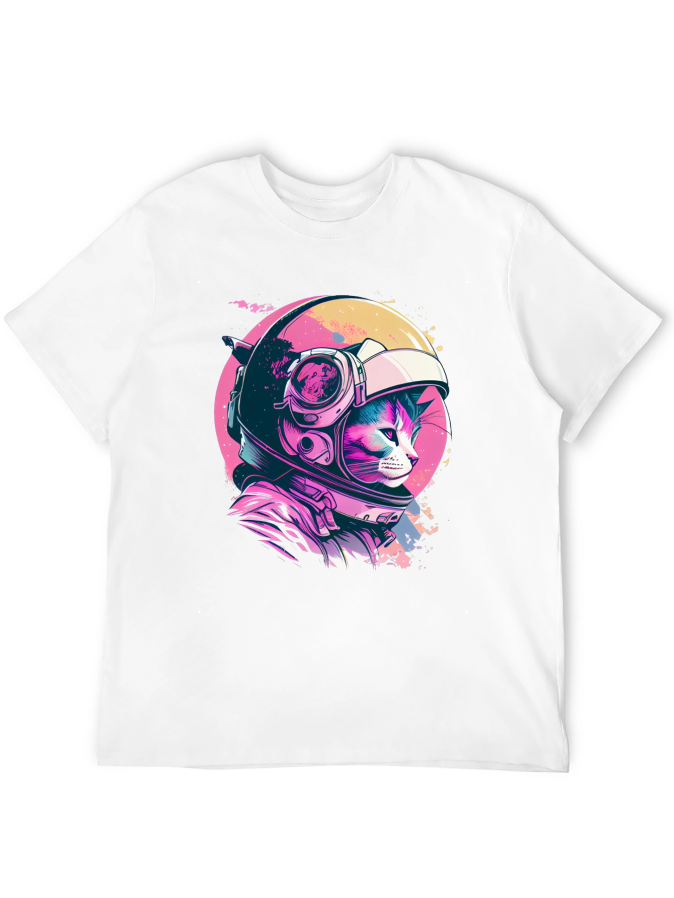 Cosmic Cat T-Shirt - Astronaut Kitten in Space!