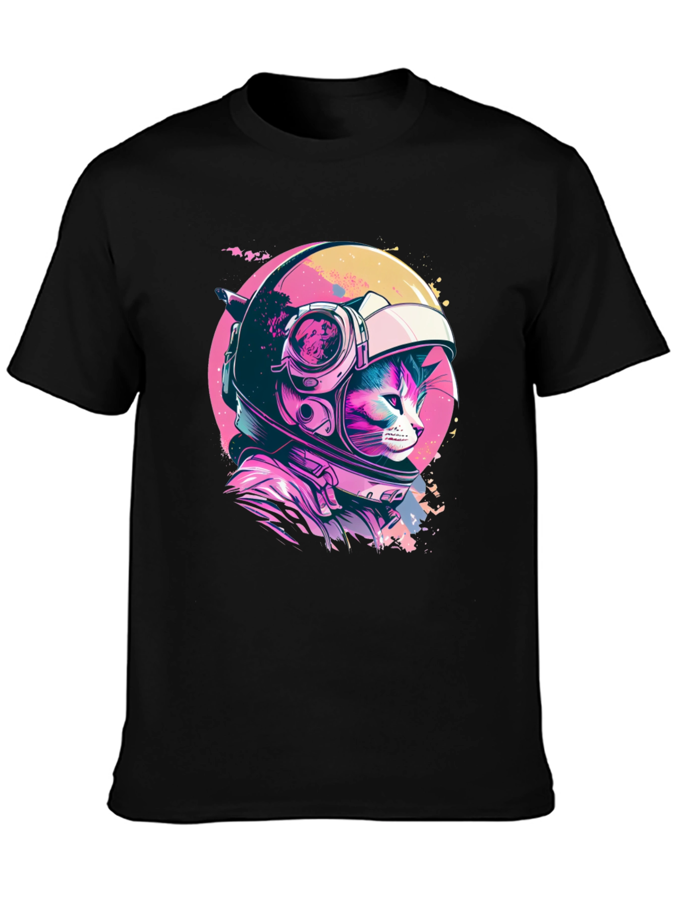 Cosmic Cat T-Shirt - Astronaut Kitten in Space!