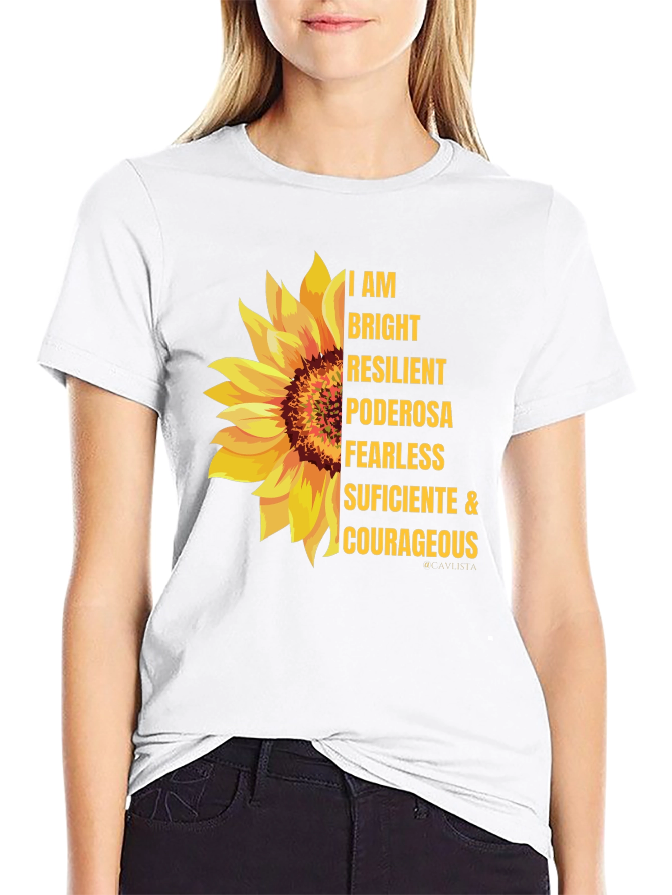 I AM Bright Sunflower Graphic Tee