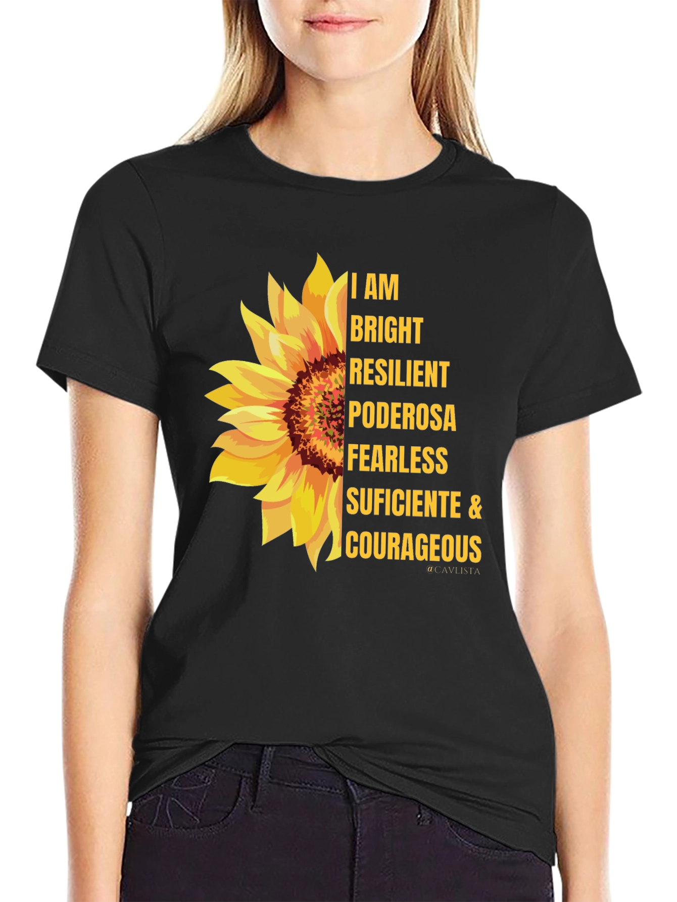 I AM Bright Sunflower Graphic Tee