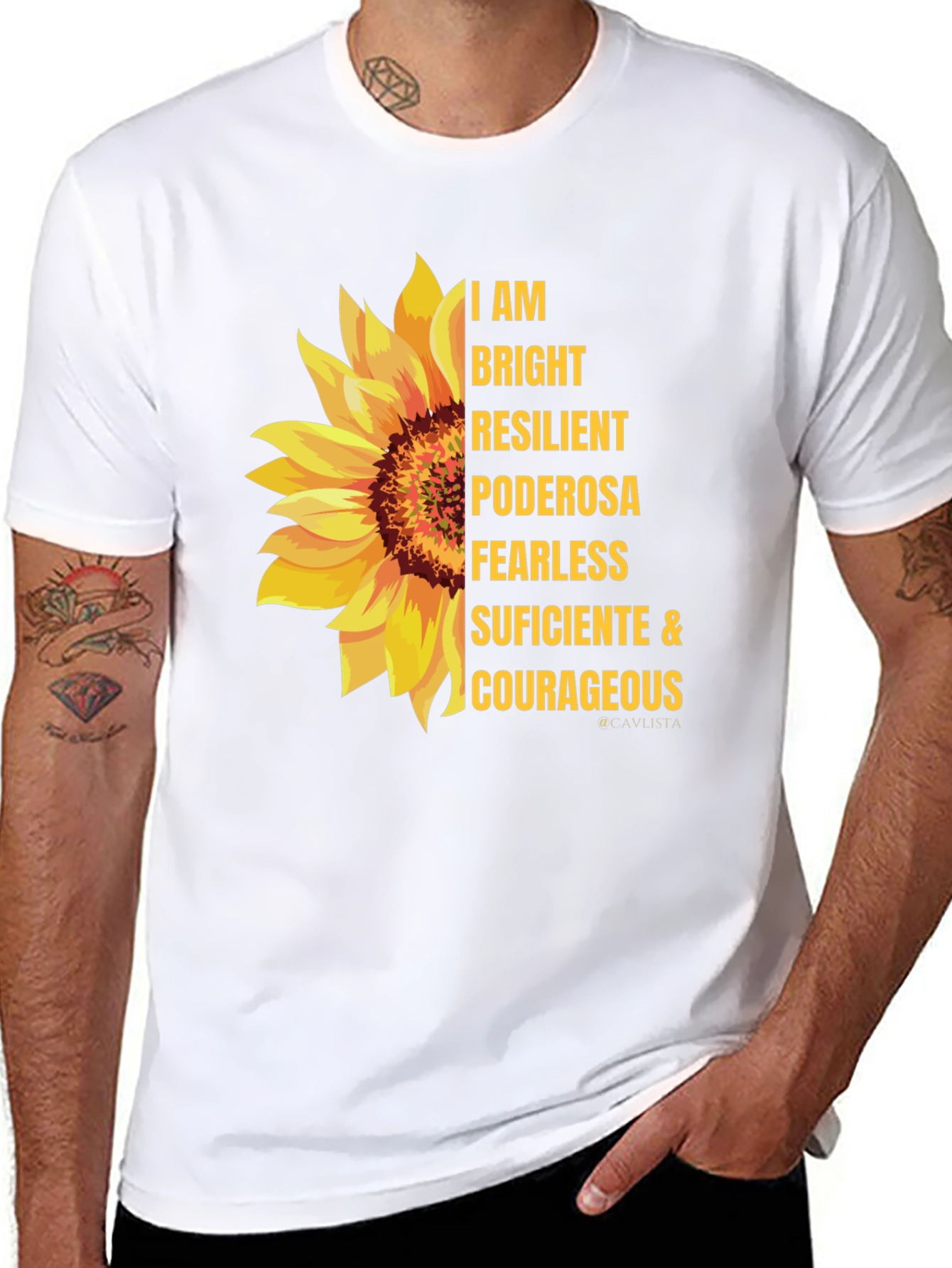 I AM Bright Sunflower Graphic Tee