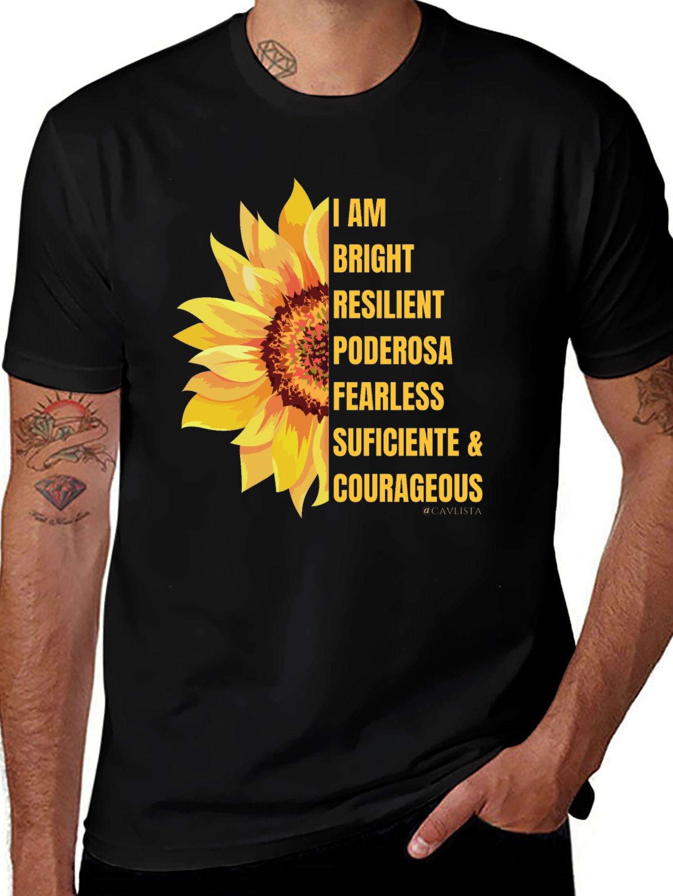 I AM Bright Sunflower Graphic Tee