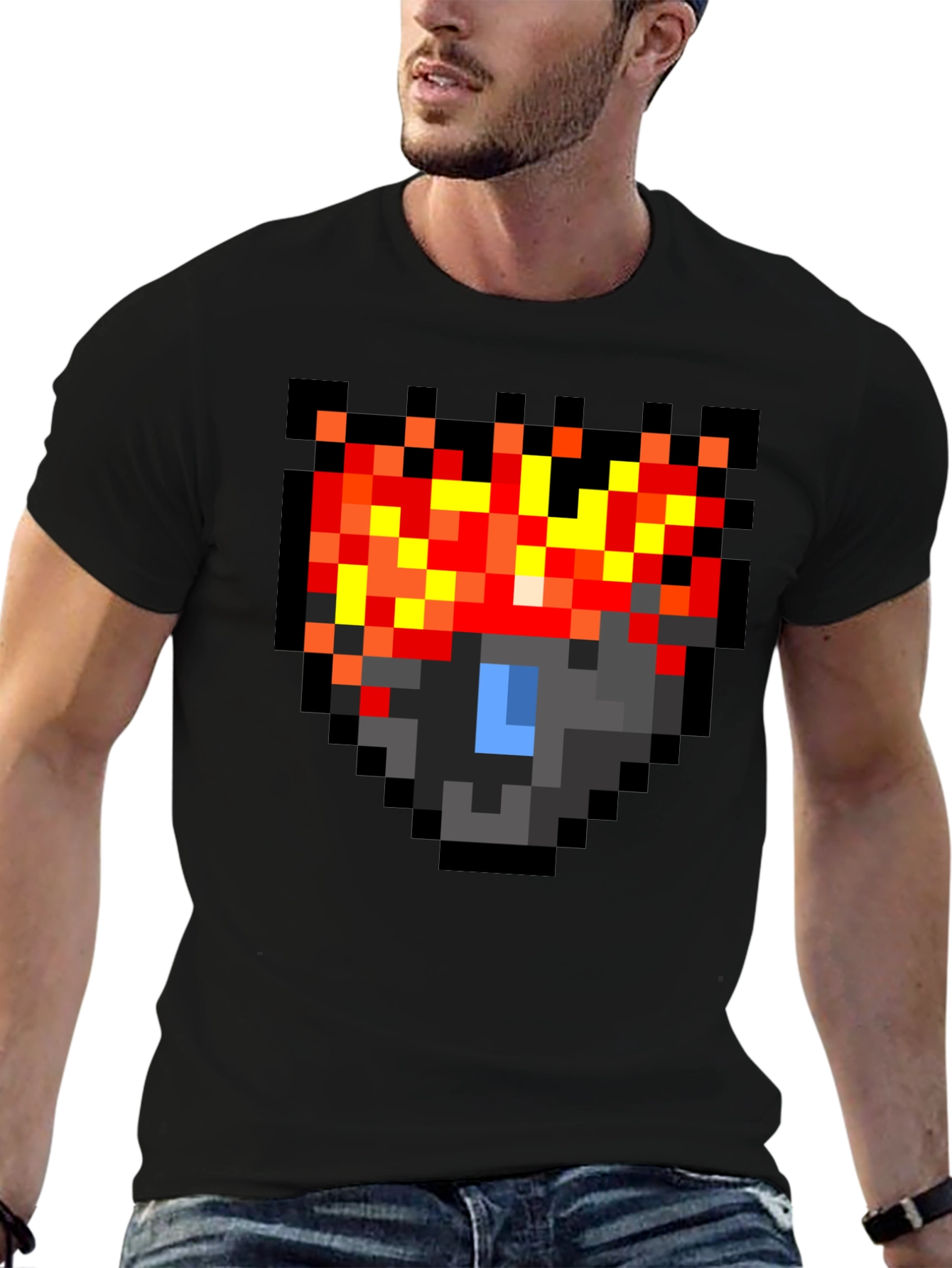 Pixel Art Lava Creature T-Shirt