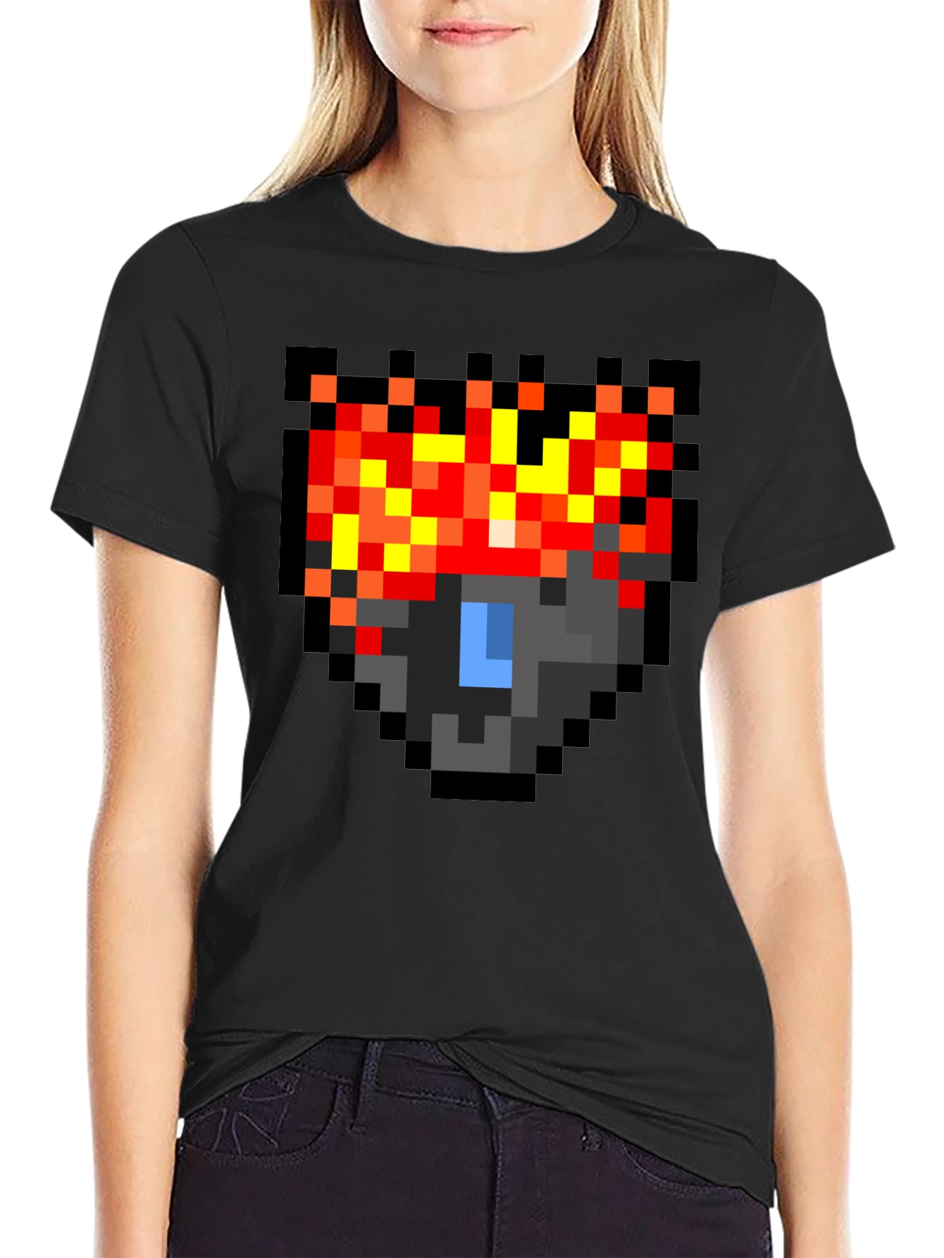 Pixel Art Lava Creature T-Shirt