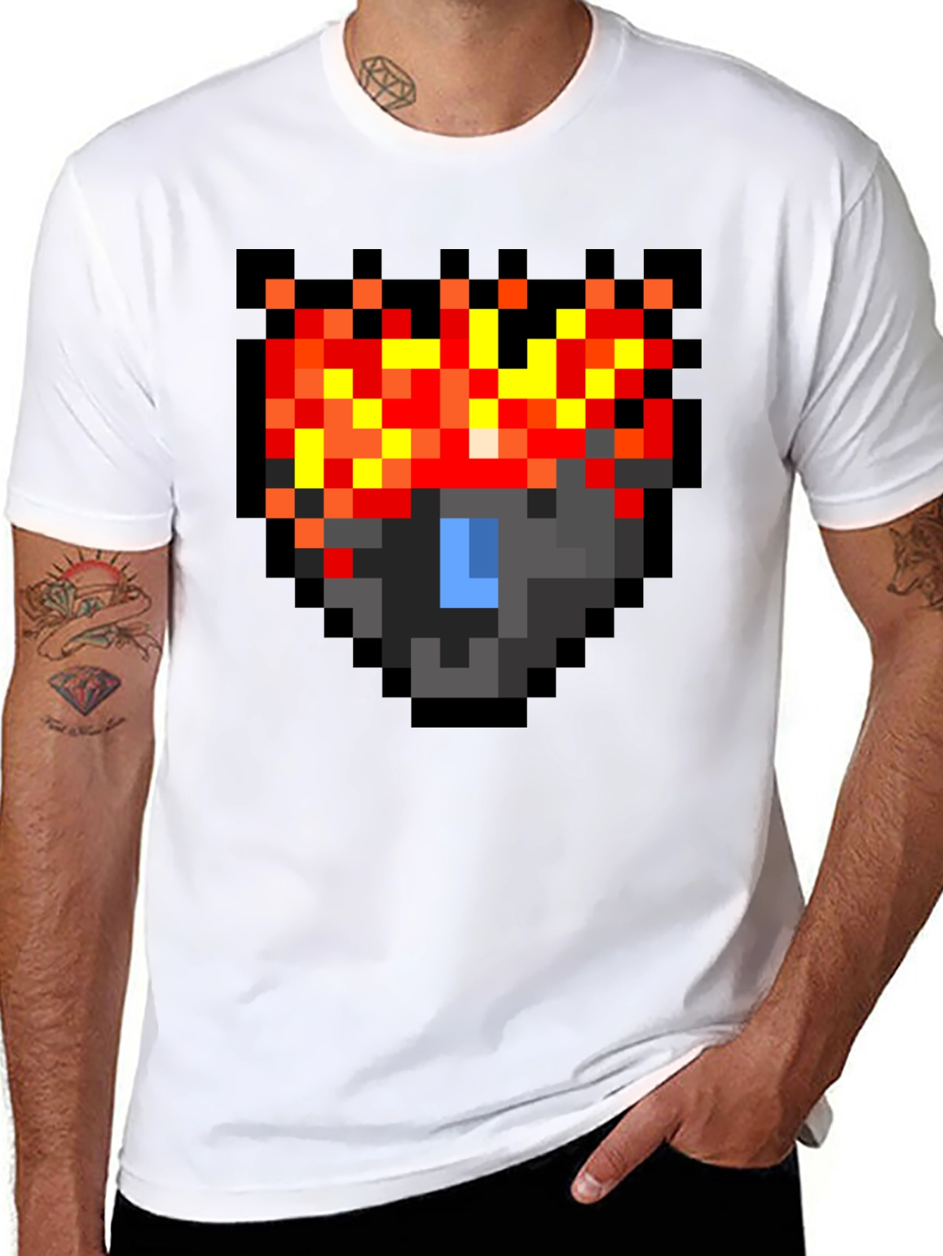 Pixel Art Lava Creature T-Shirt