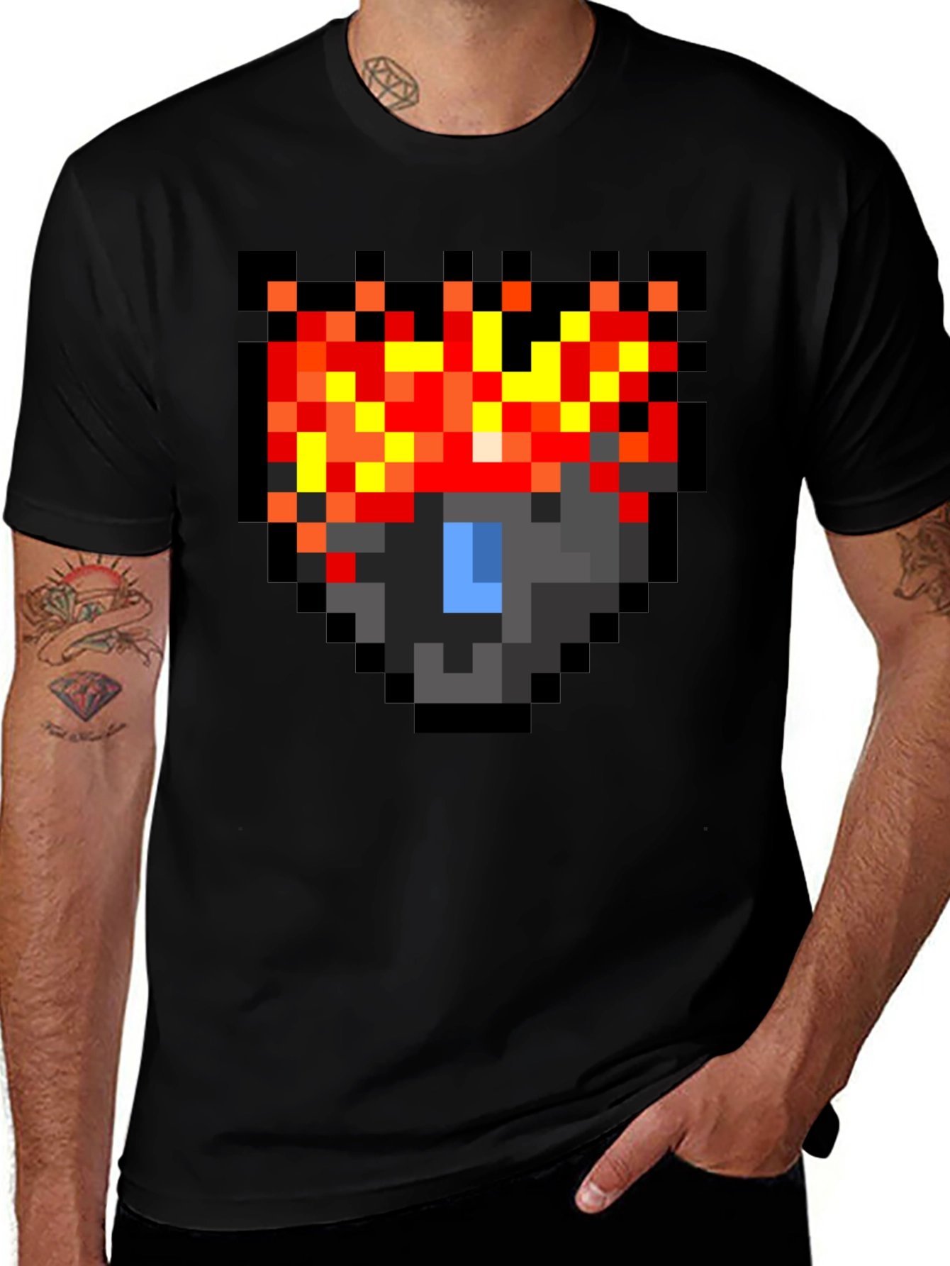 Pixel Art Lava Creature T-Shirt