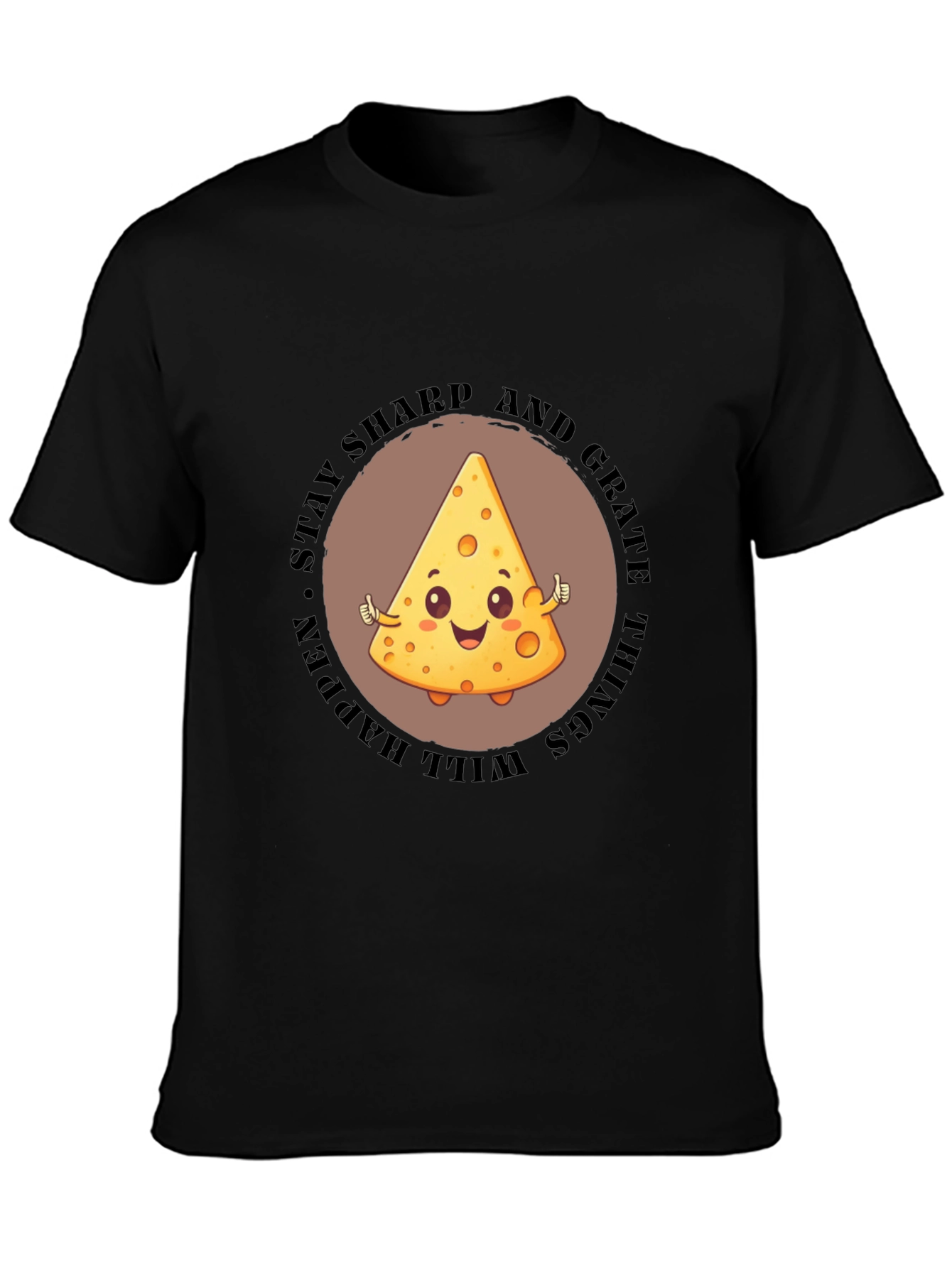 Stay Sharp Cheese Graphic T-Shirt