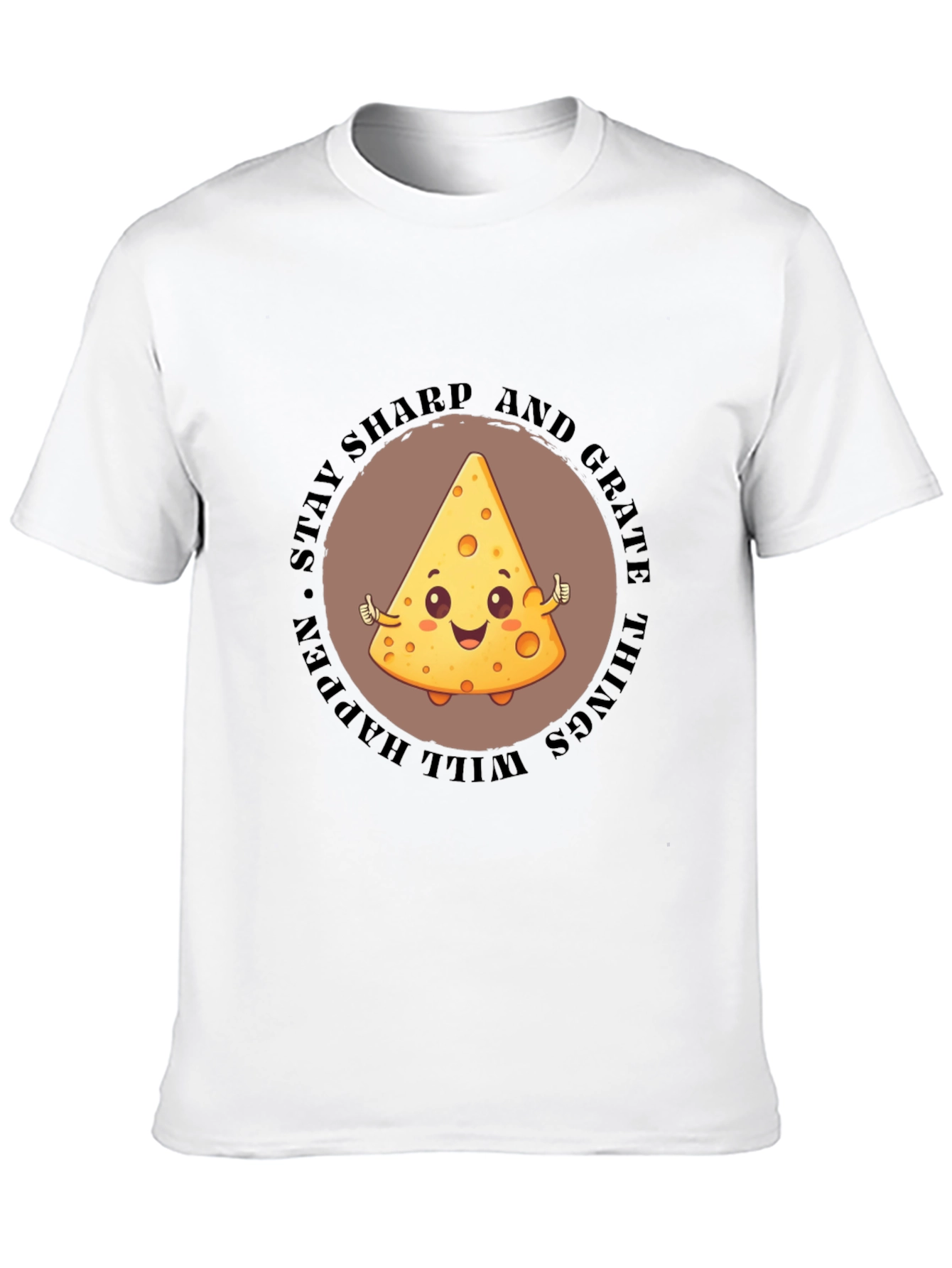 Stay Sharp Cheese Graphic T-Shirt