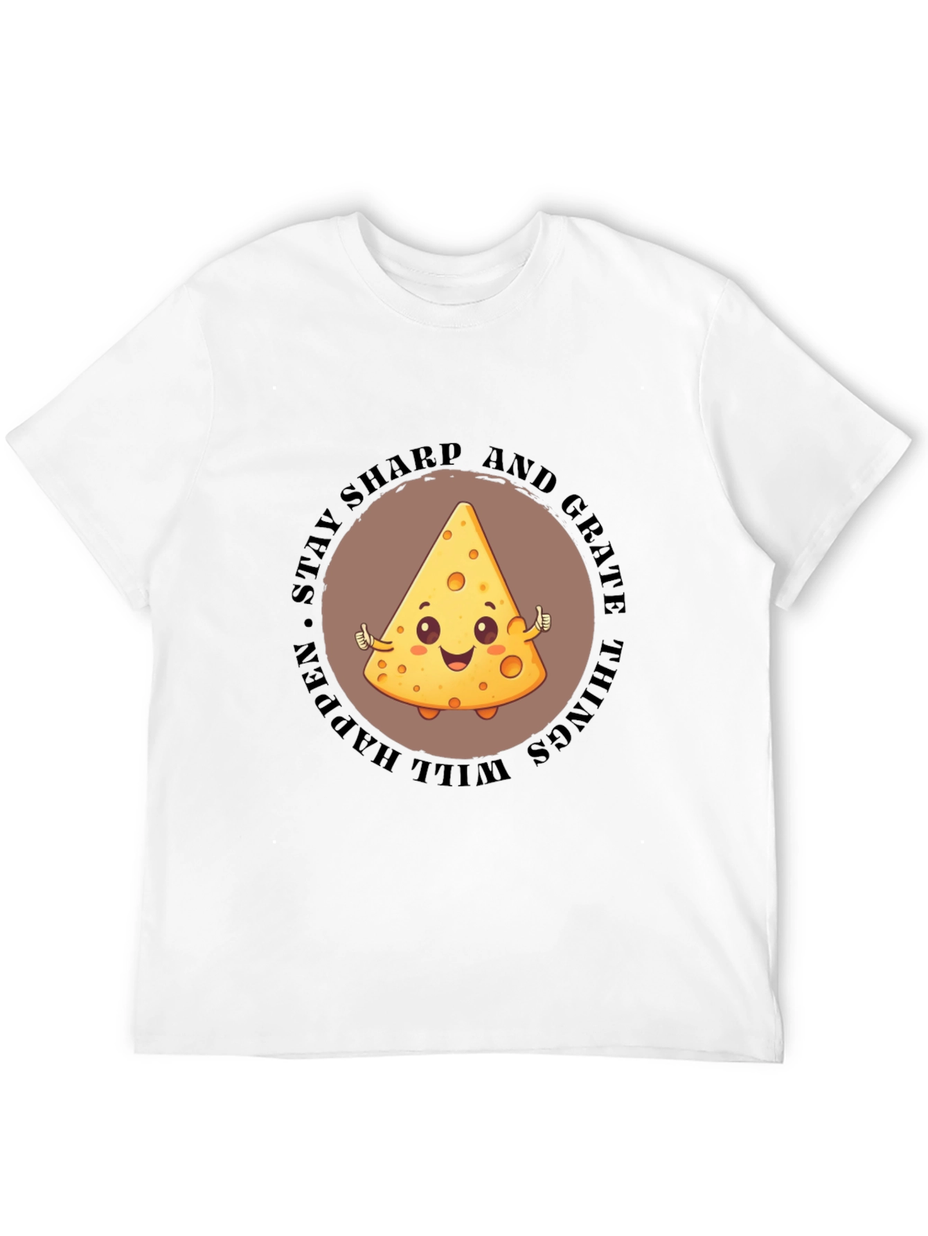Stay Sharp Cheese Graphic T-Shirt