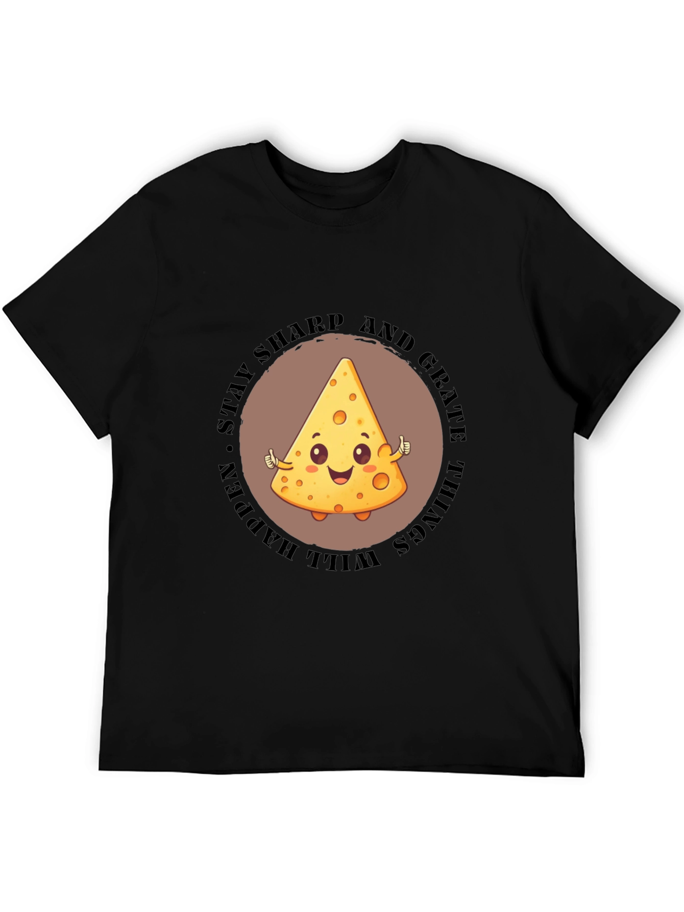 Stay Sharp Cheese Graphic T-Shirt
