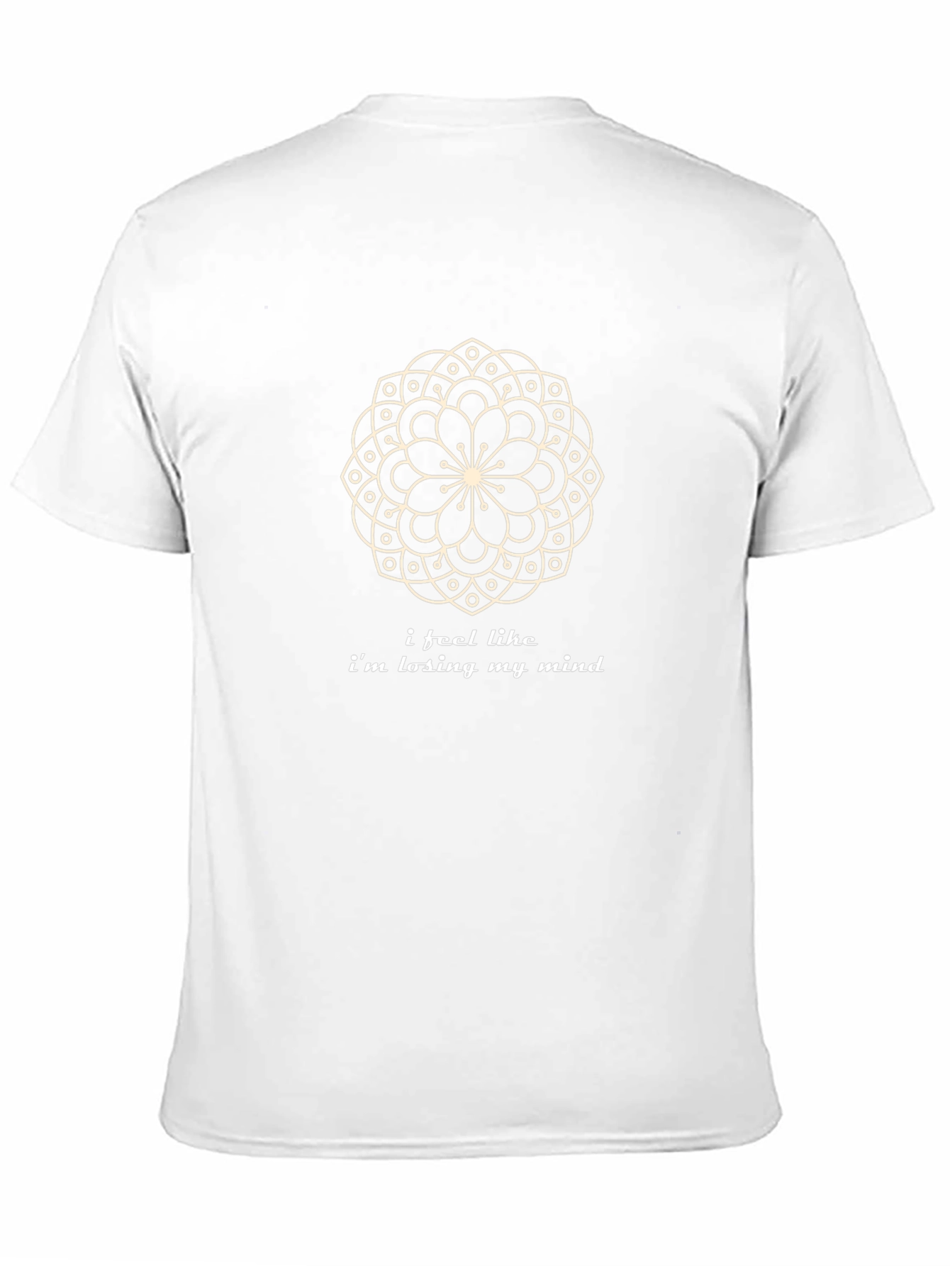 Mandala Mind Mens Black Graphic T-Shirt