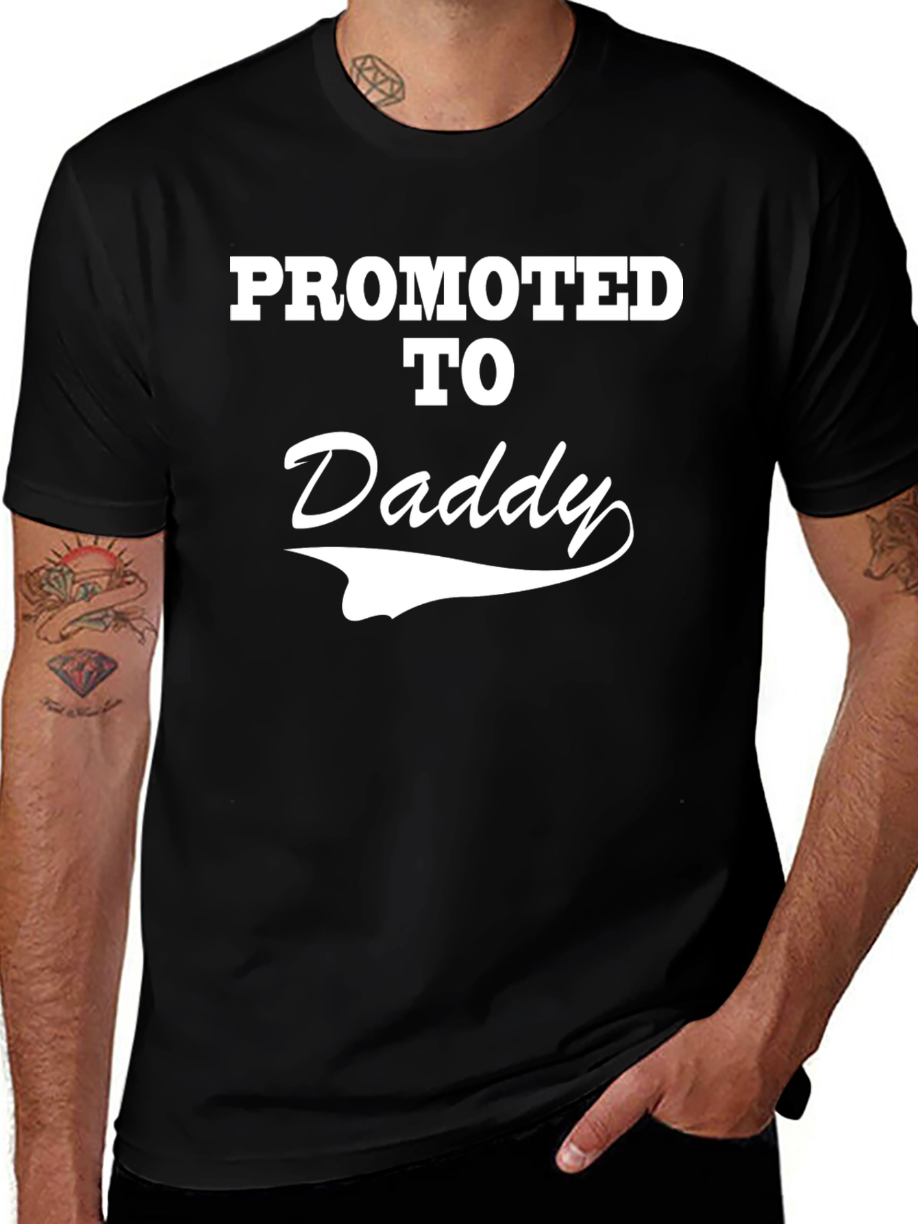 Promoted to Daddy T-Shirt - New Dad Gift