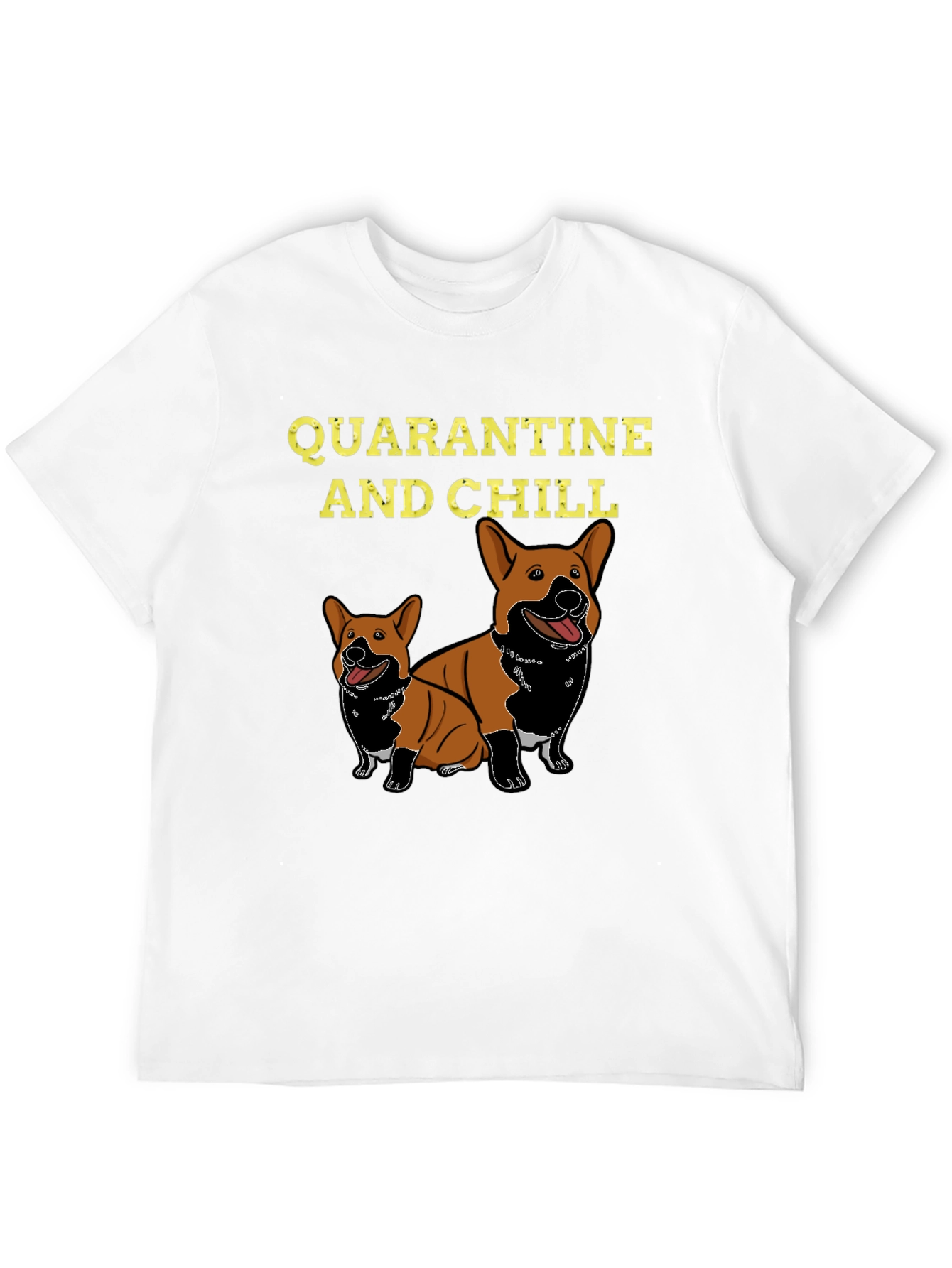 Quarantine and Chill Corgi Graphic Tee