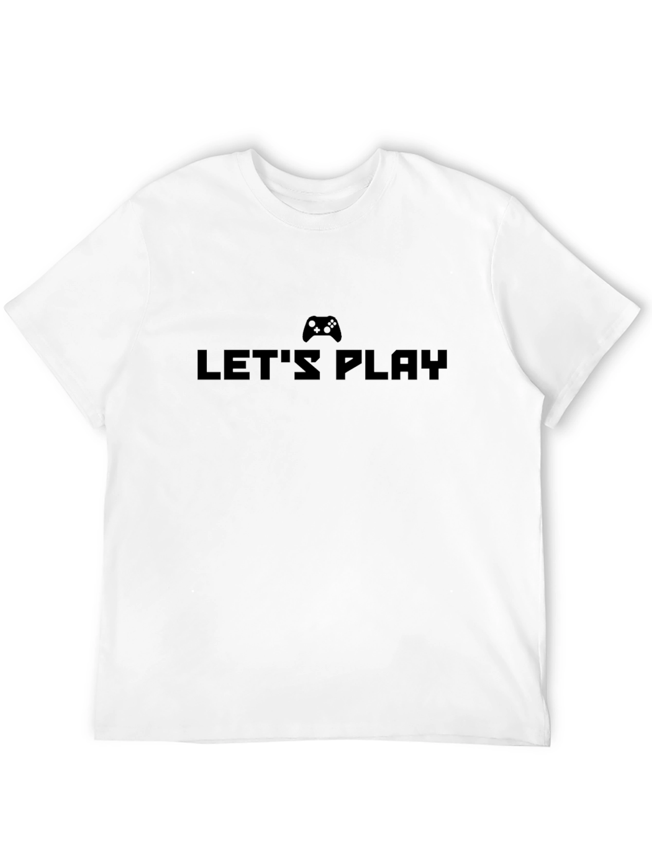 Lets Play Black T-Shirt - Gamer Edition