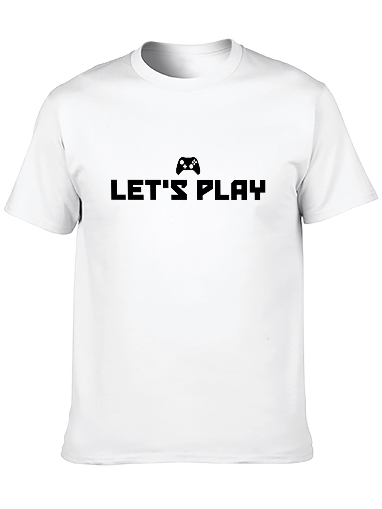 Lets Play Black T-Shirt - Gamer Edition