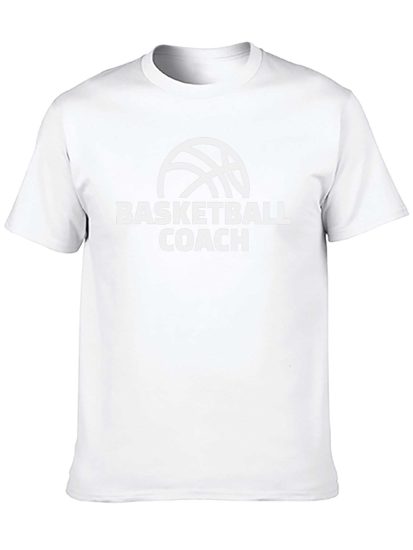 Basketball Coach T-Shirt - Black Cotton Tee