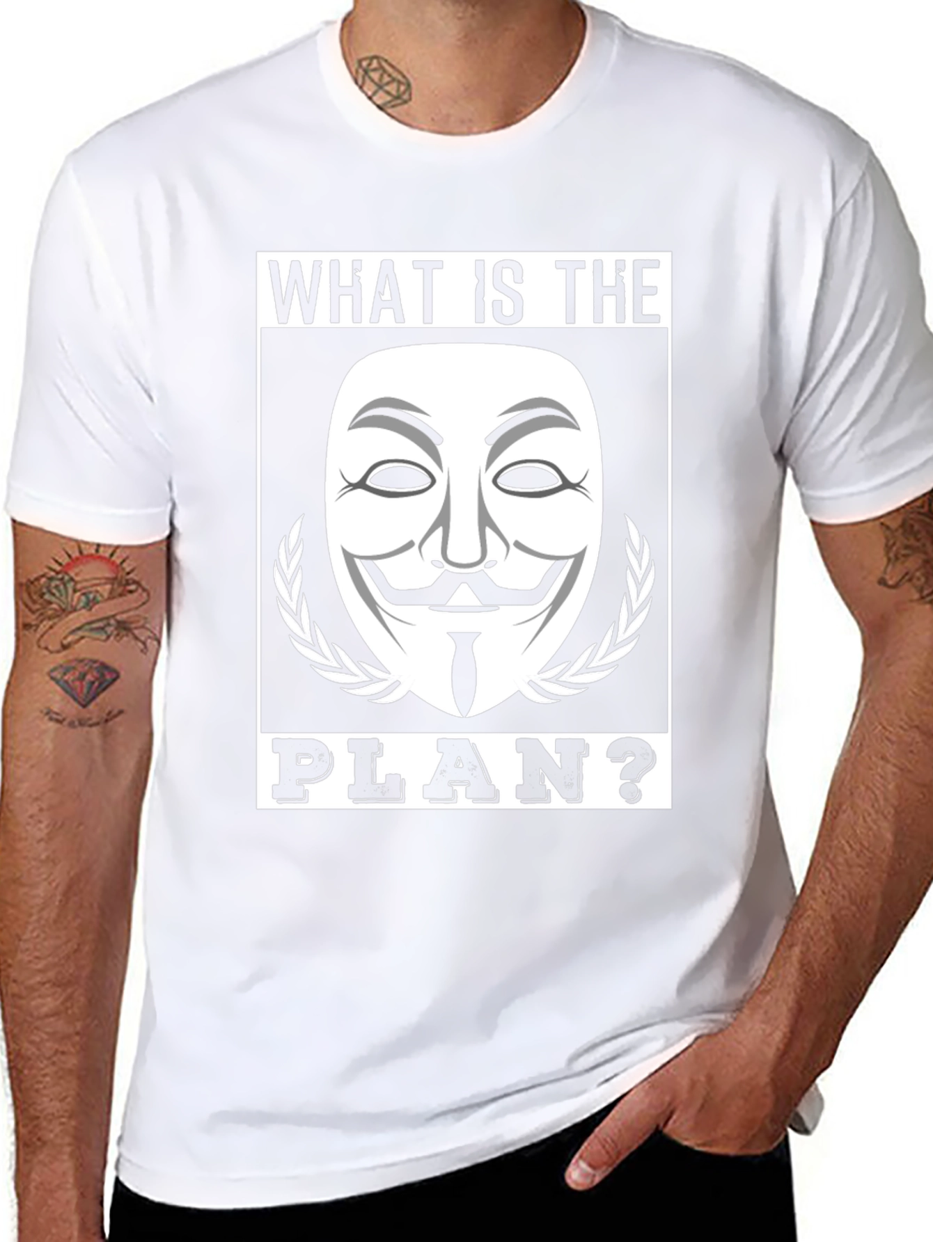 What is the Plan? Graphic Tee - Black