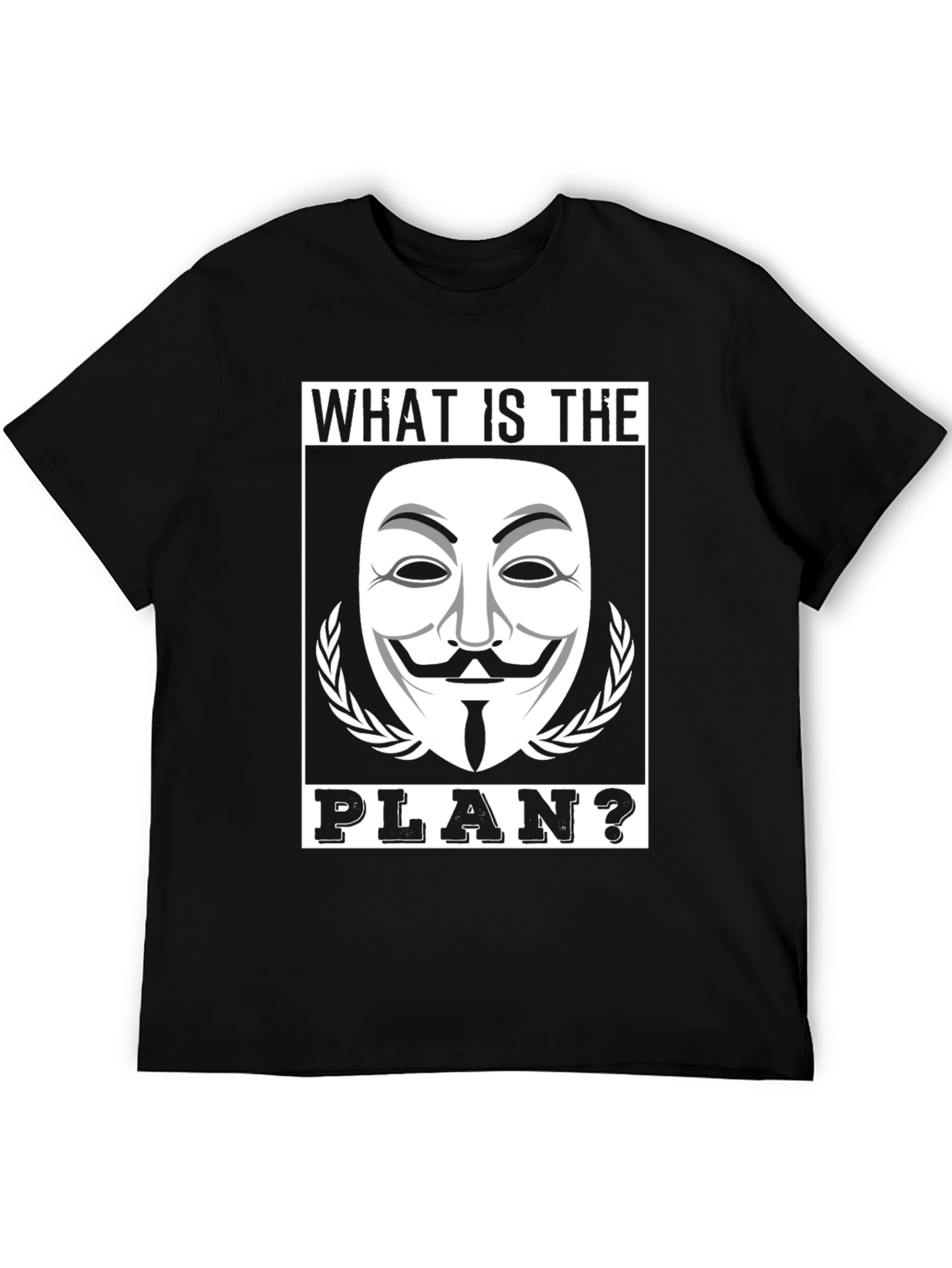 What is the Plan? Graphic Tee - Black