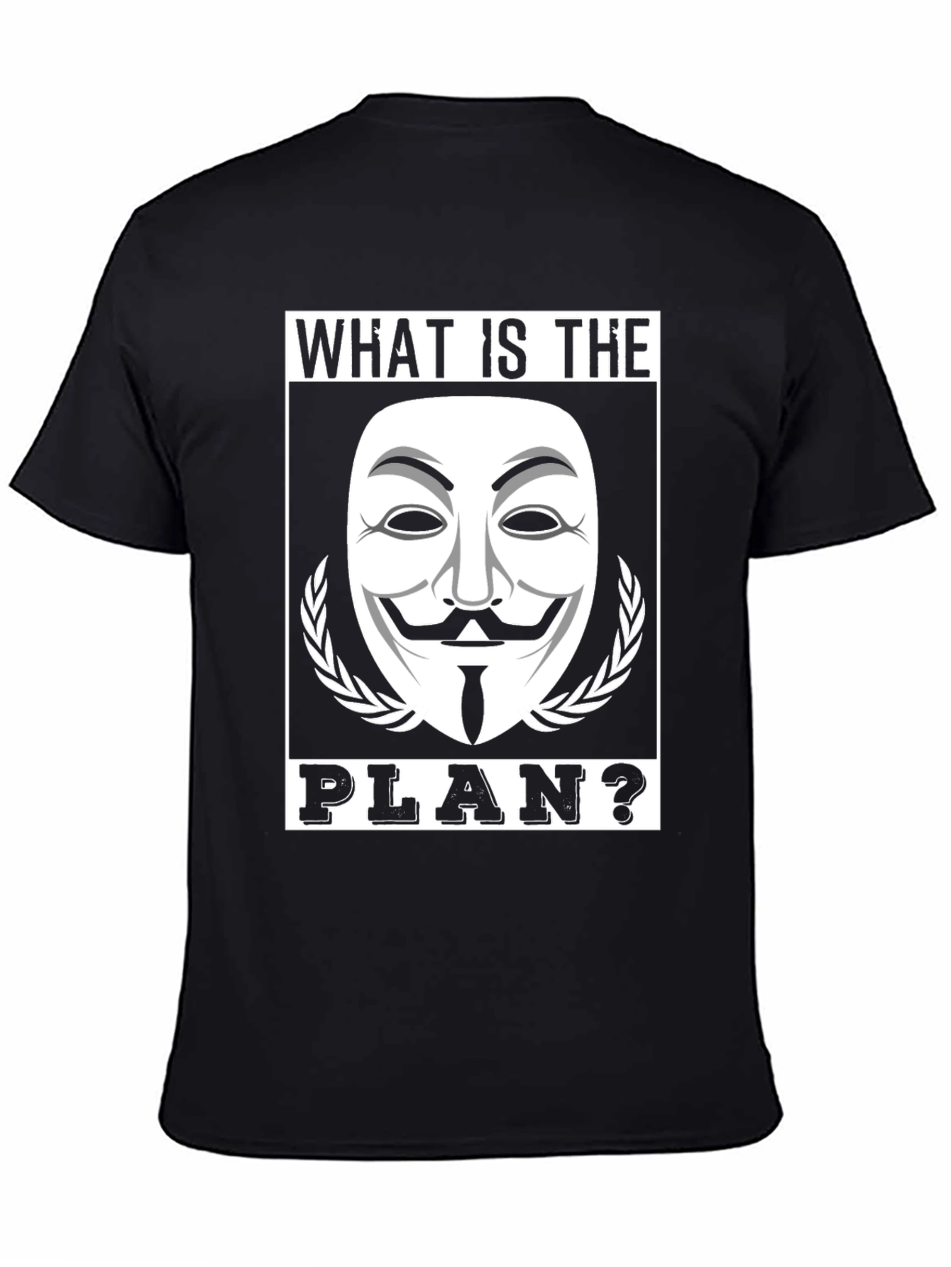 What is the Plan? Graphic Tee - Black
