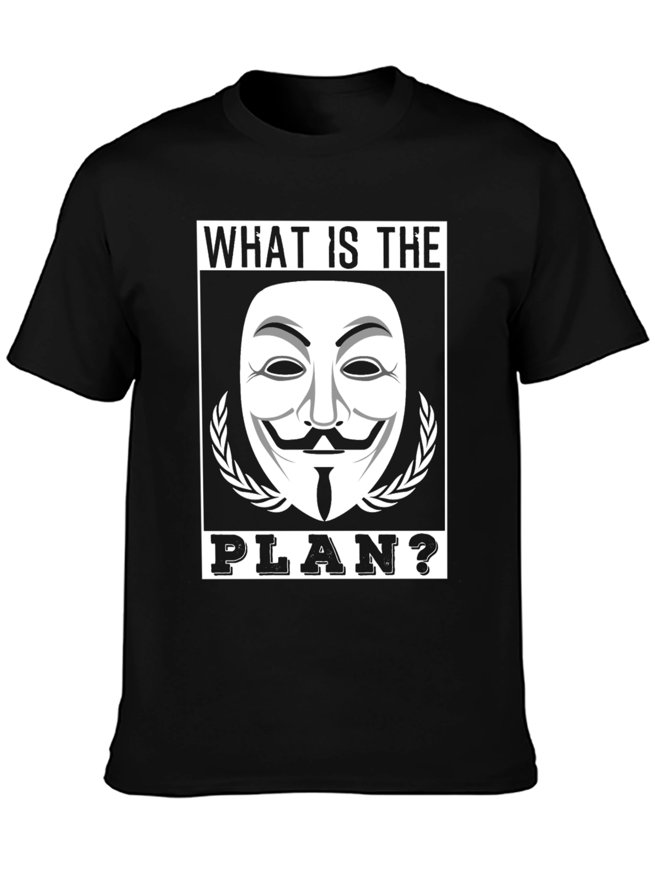What is the Plan? Graphic Tee - Black