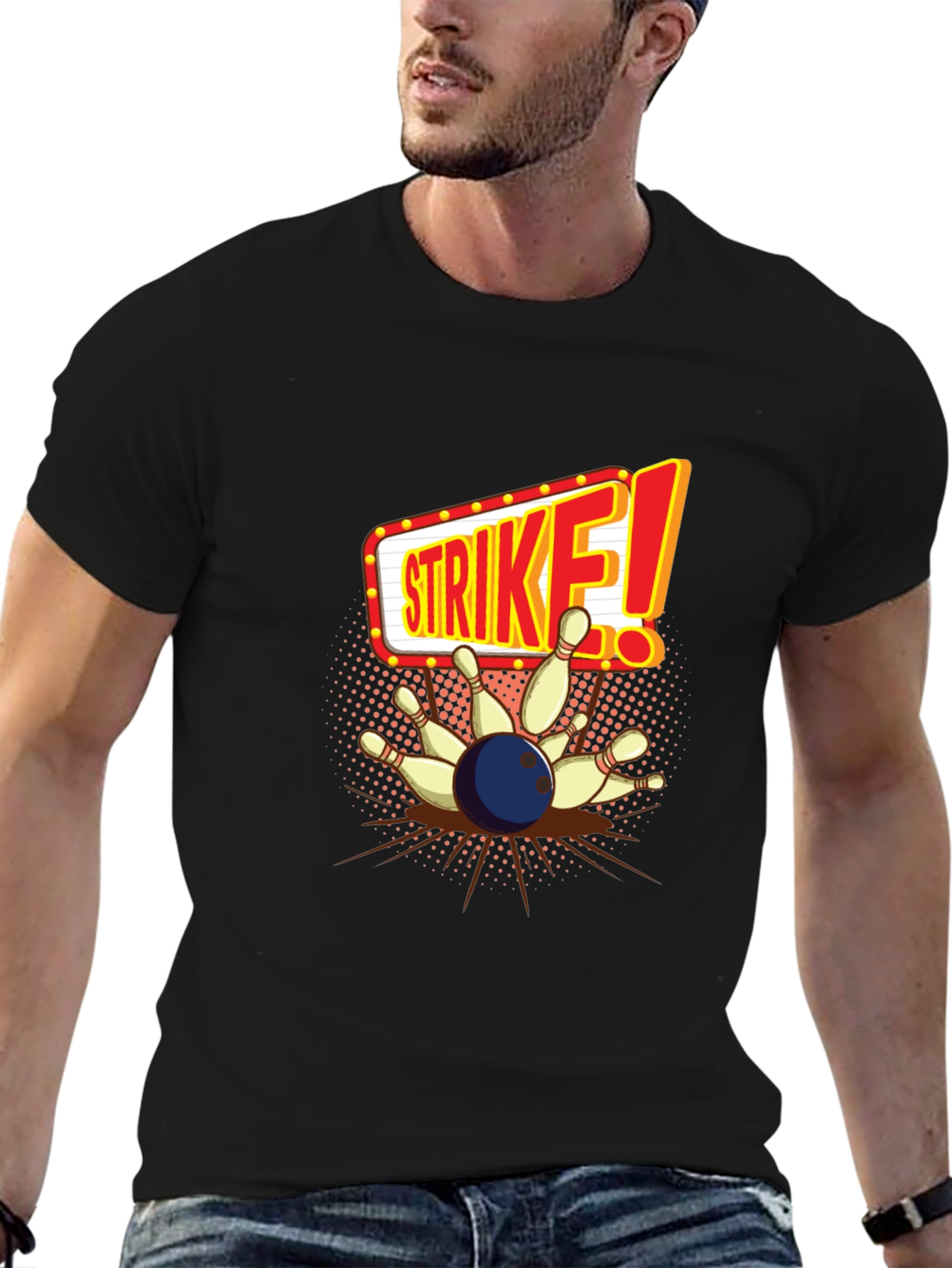 Strike Bowling T-Shirt - Perfect for Bowling Alleys!