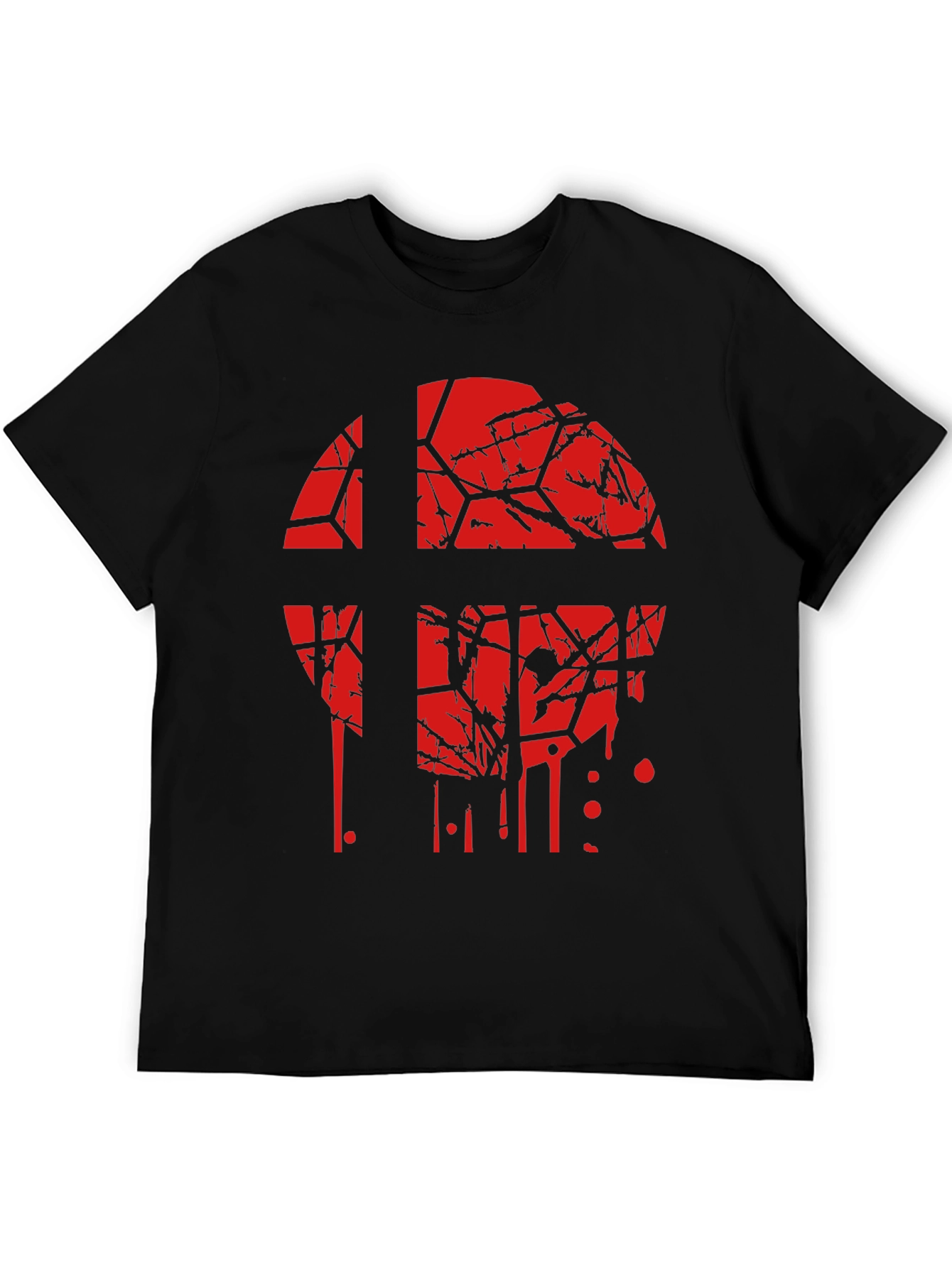 Smash Bros Shattered Logo Black T-Shirt