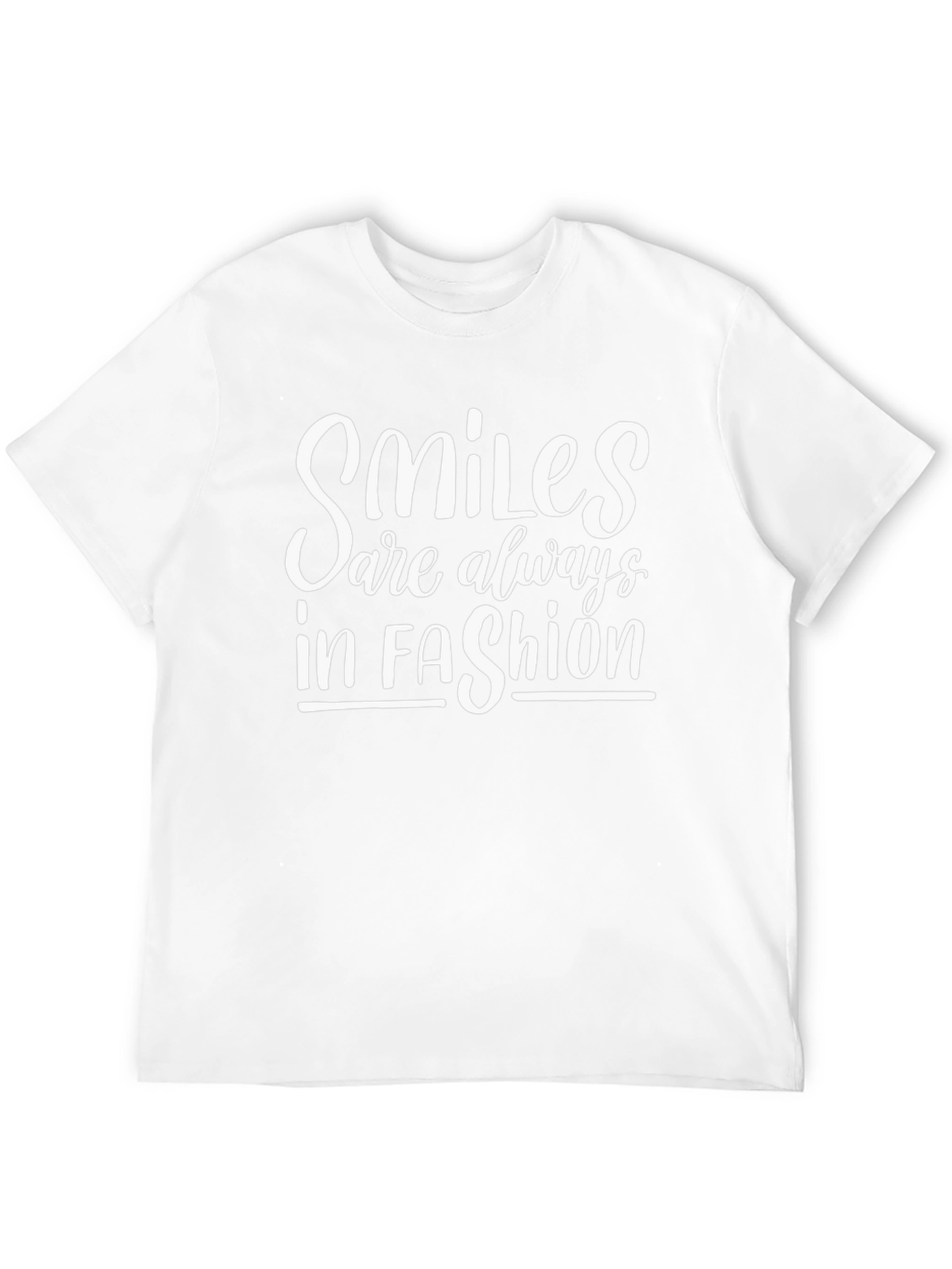 Smiles Are Always In Fashion Black T-Shirt
