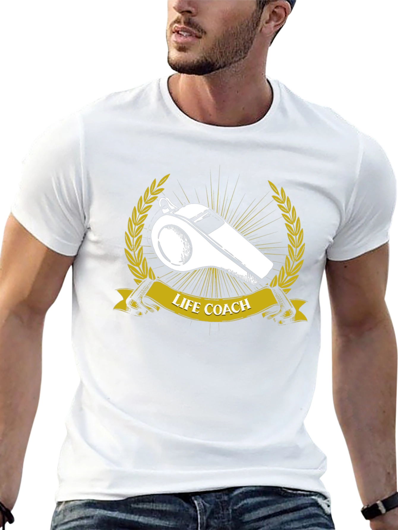 Life Coach Whistle Graphic T-Shirt