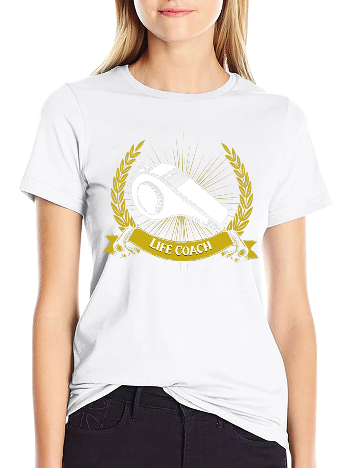 Life Coach Whistle Graphic T-Shirt