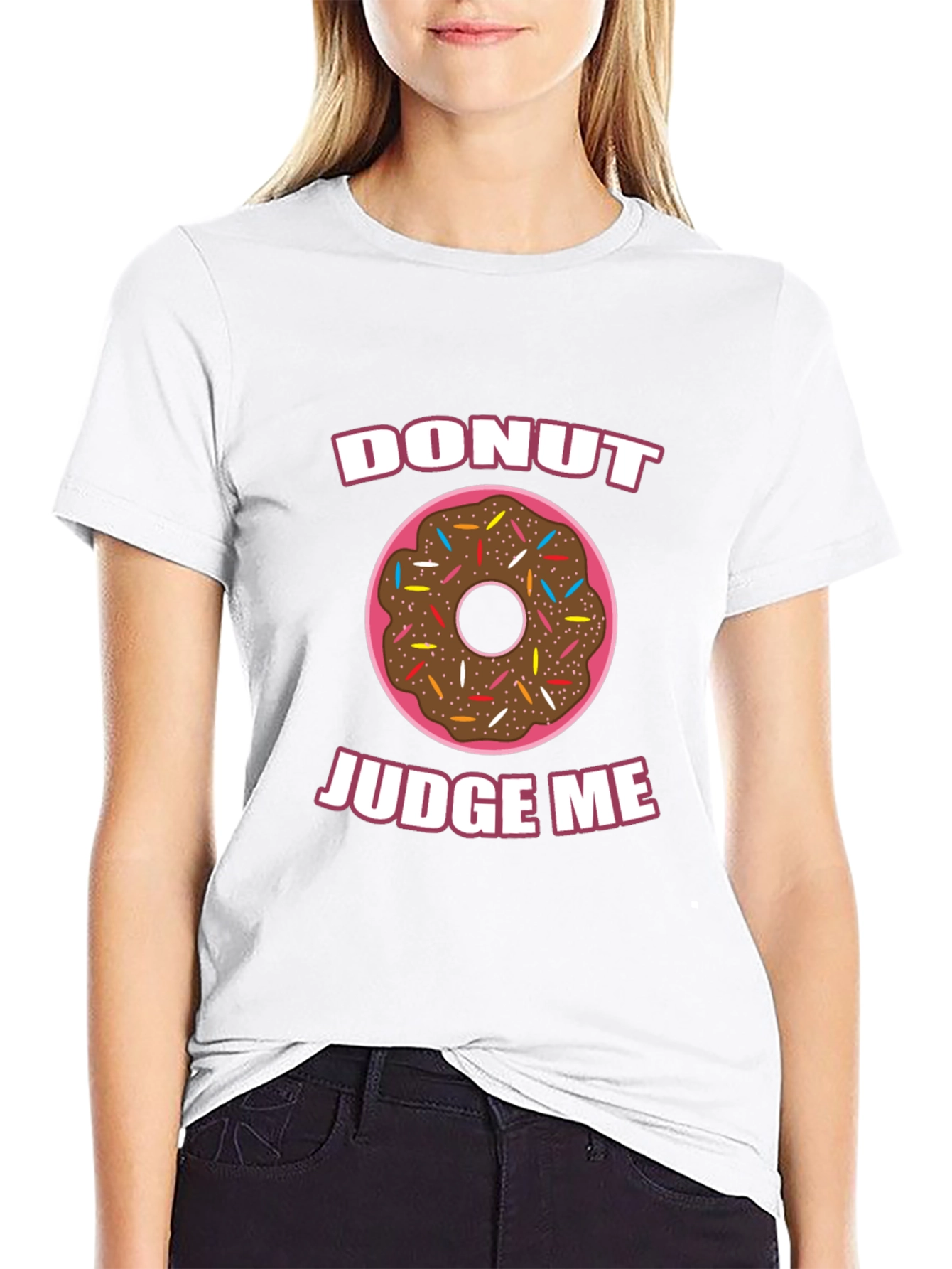Donut Judge Me Funny Graphic T-Shirt