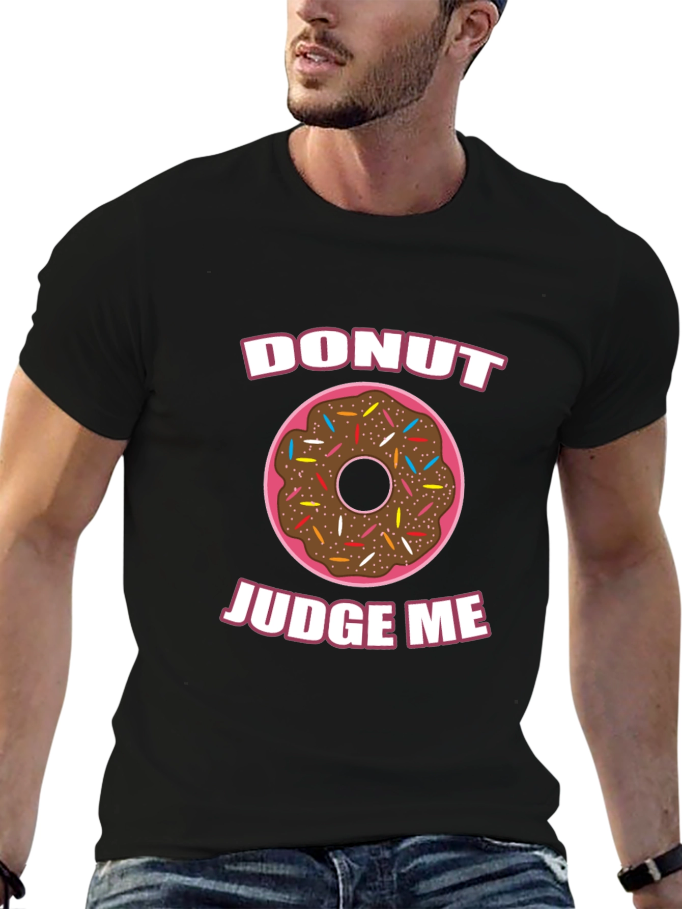 Donut Judge Me Funny Graphic T-Shirt