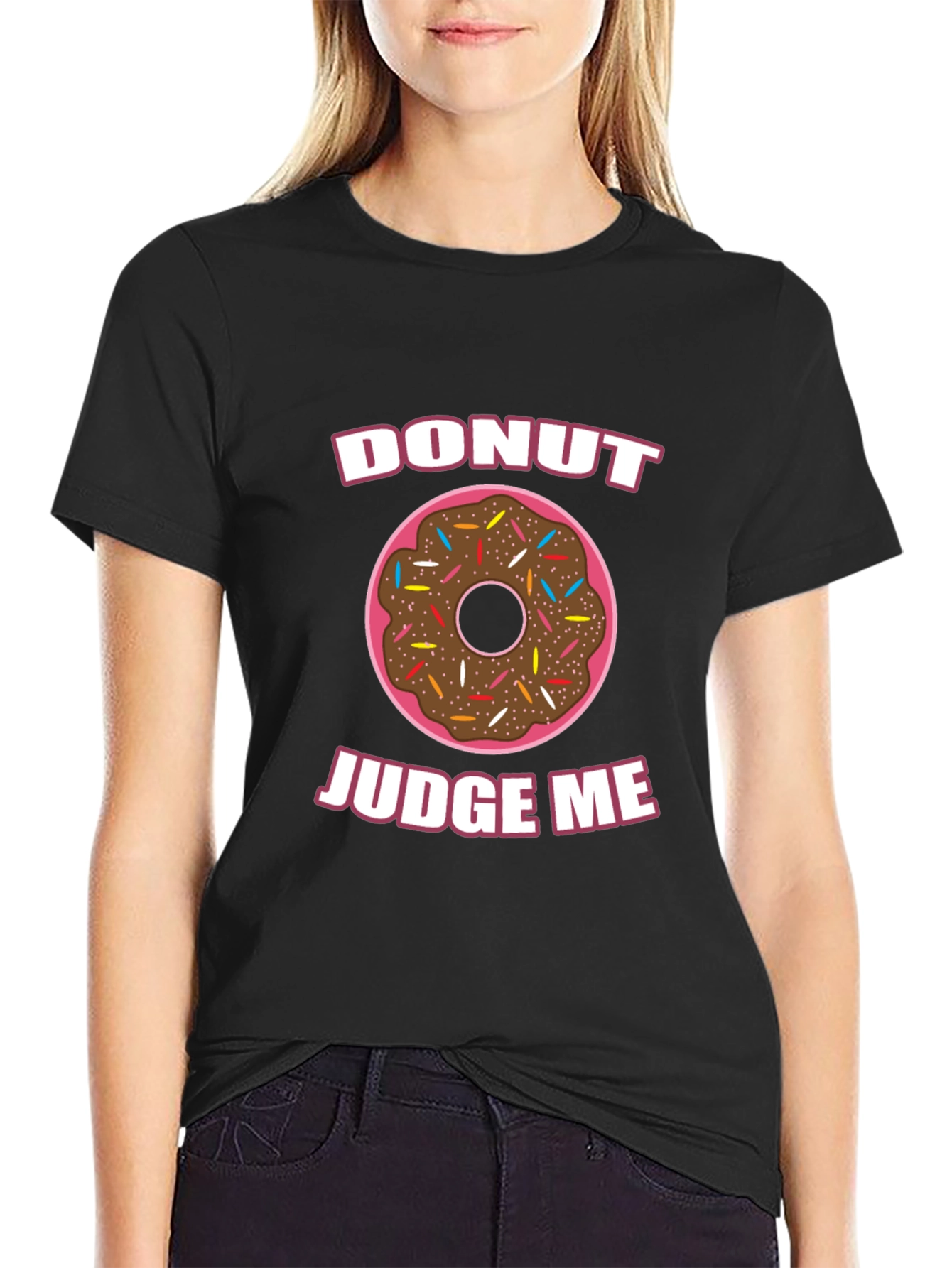 Donut Judge Me Funny Graphic T-Shirt