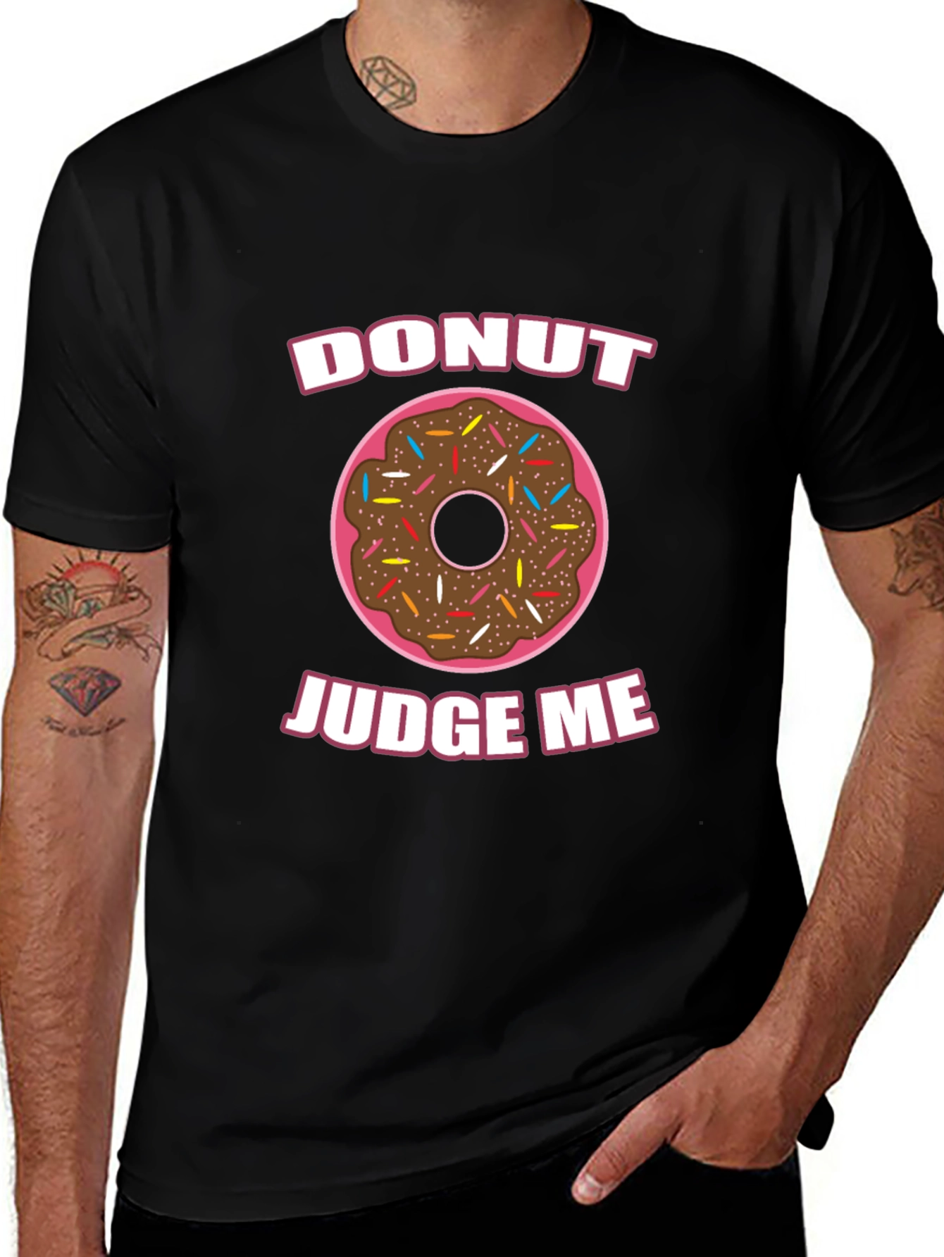 Donut Judge Me Funny Graphic T-Shirt