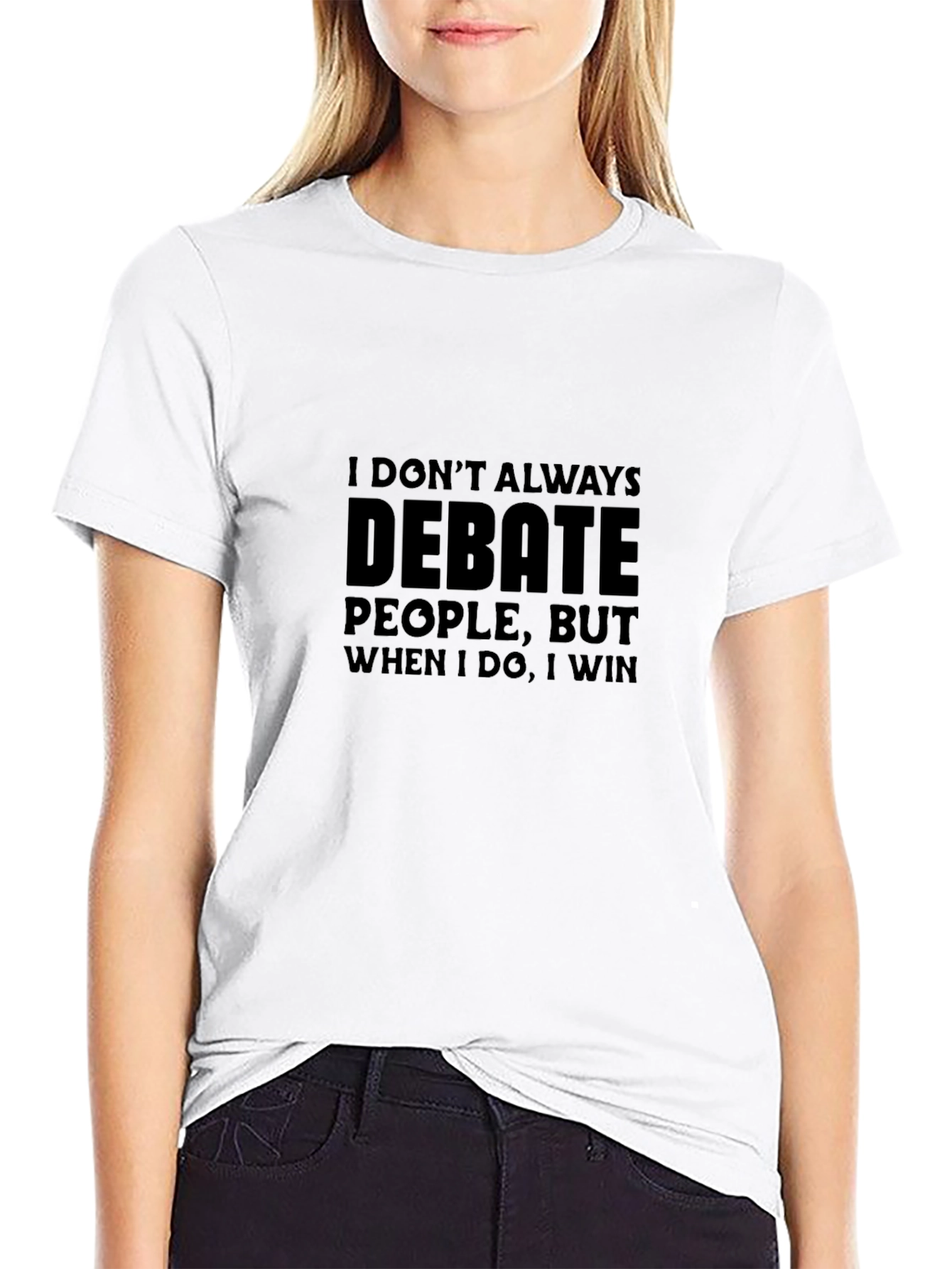 Debate Humor Black T-Shirt