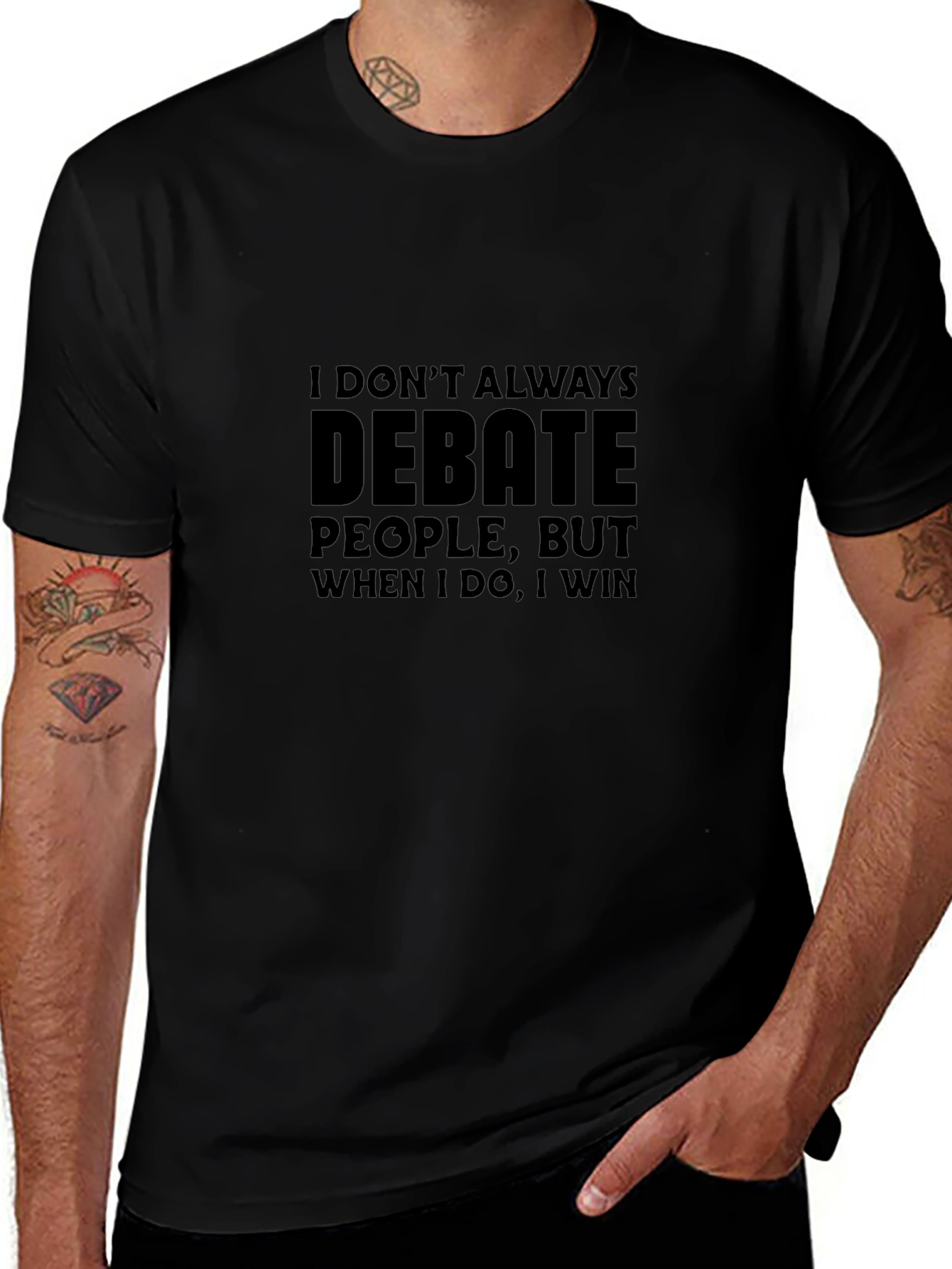 Debate Humor Black T-Shirt