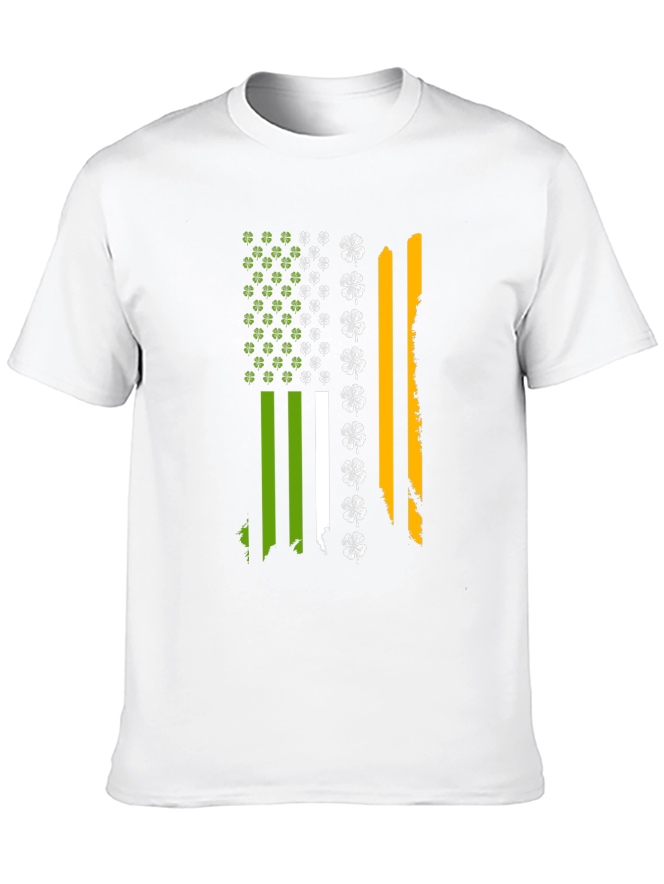 Irish Flag Shamrock Mens T-Shirt