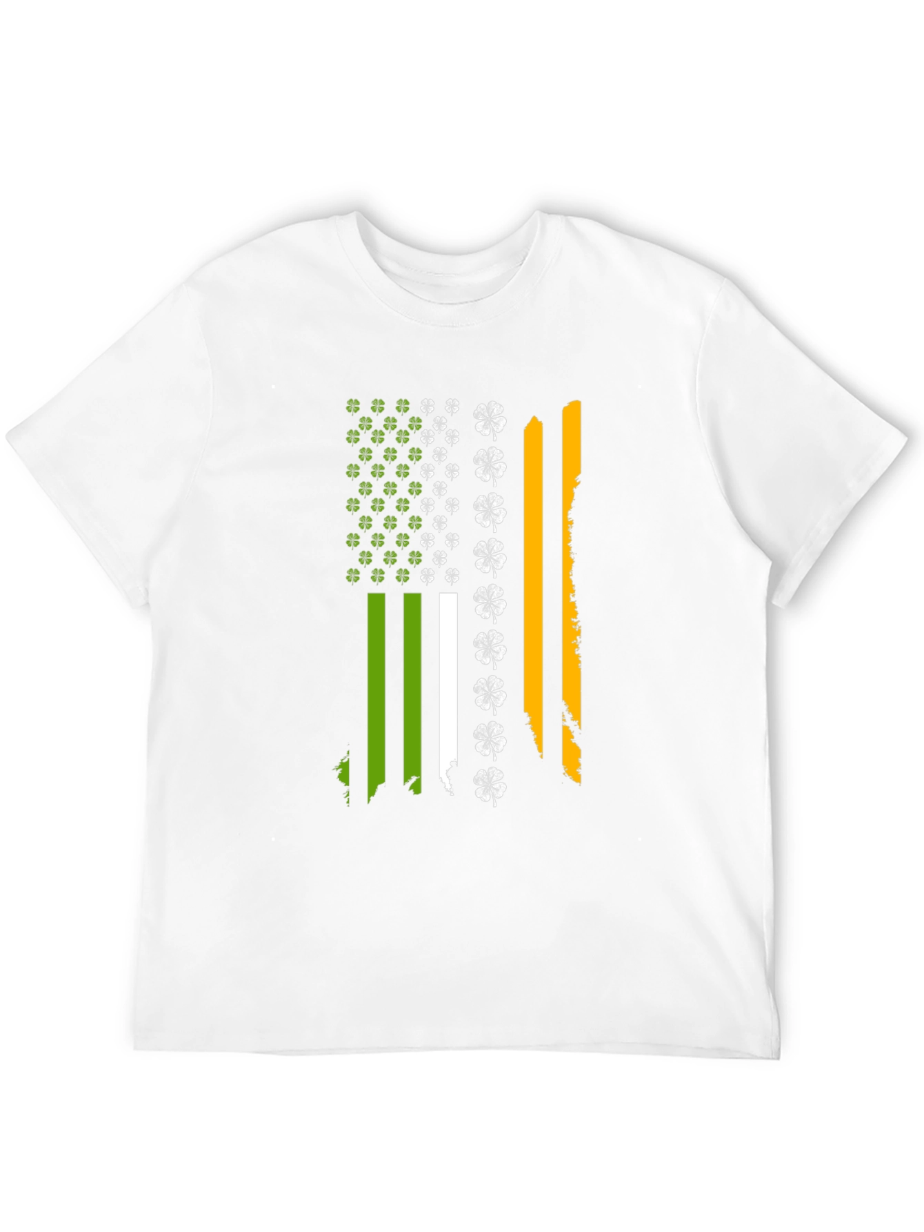 Irish Flag Shamrock Mens T-Shirt