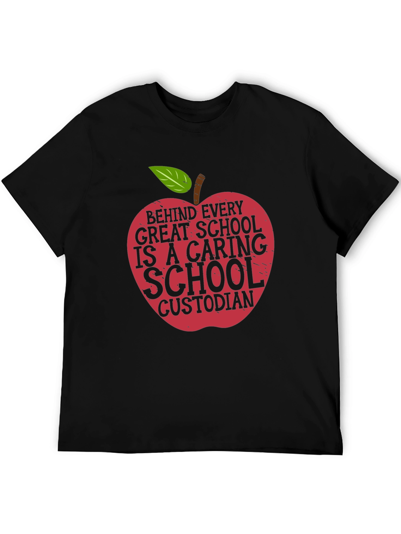 Caring School Custodian Graphic T-Shirt