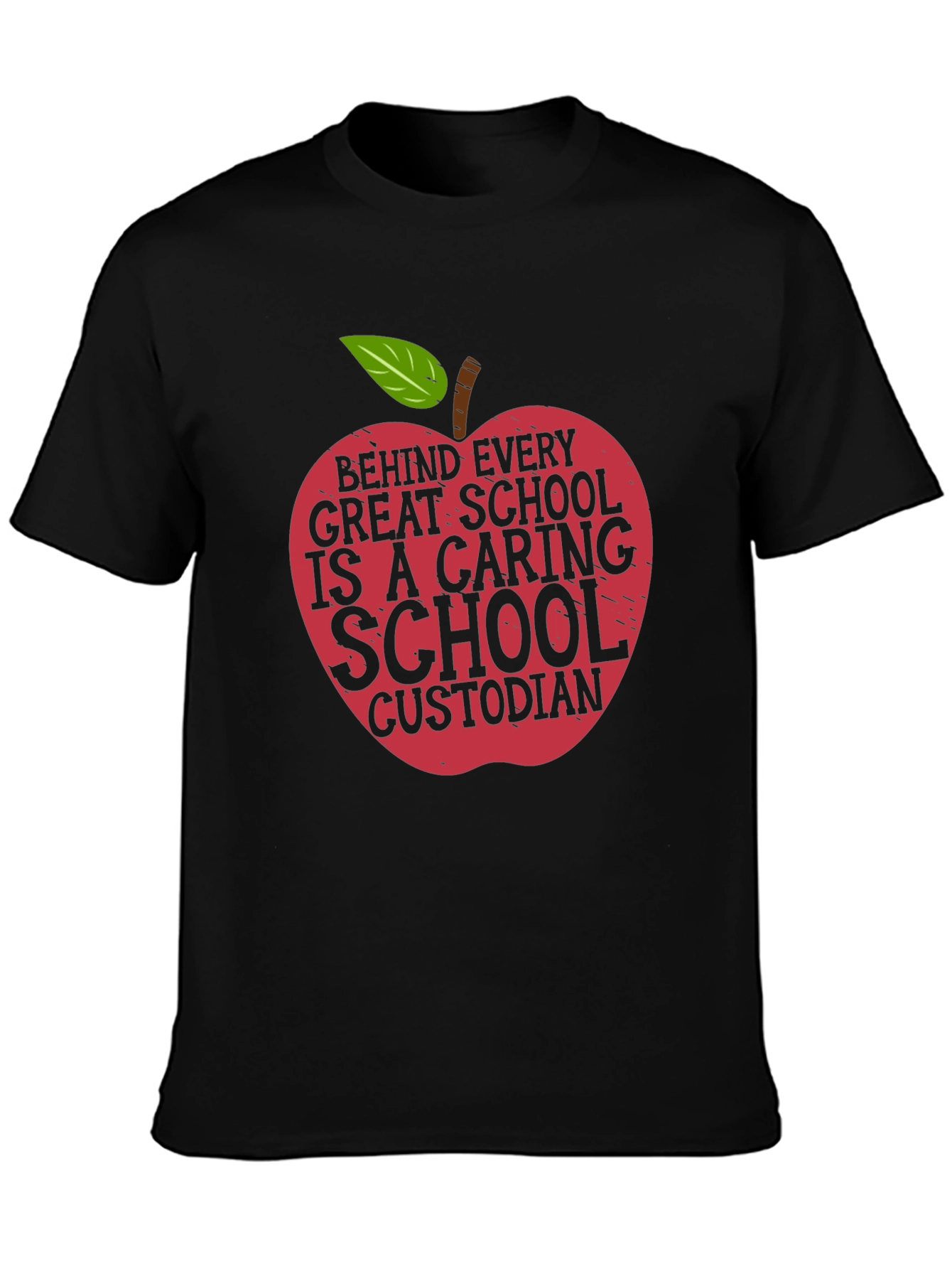 Caring School Custodian Graphic T-Shirt