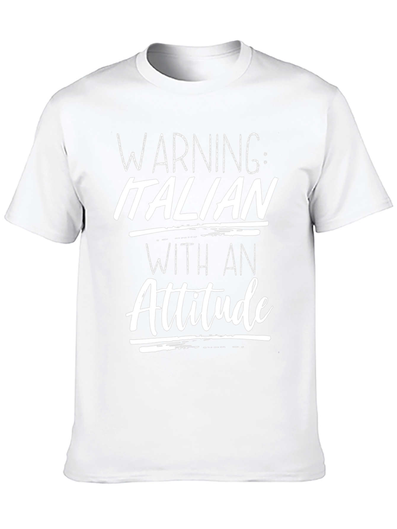 Warning: Italian With An Attitude Graphic Tee